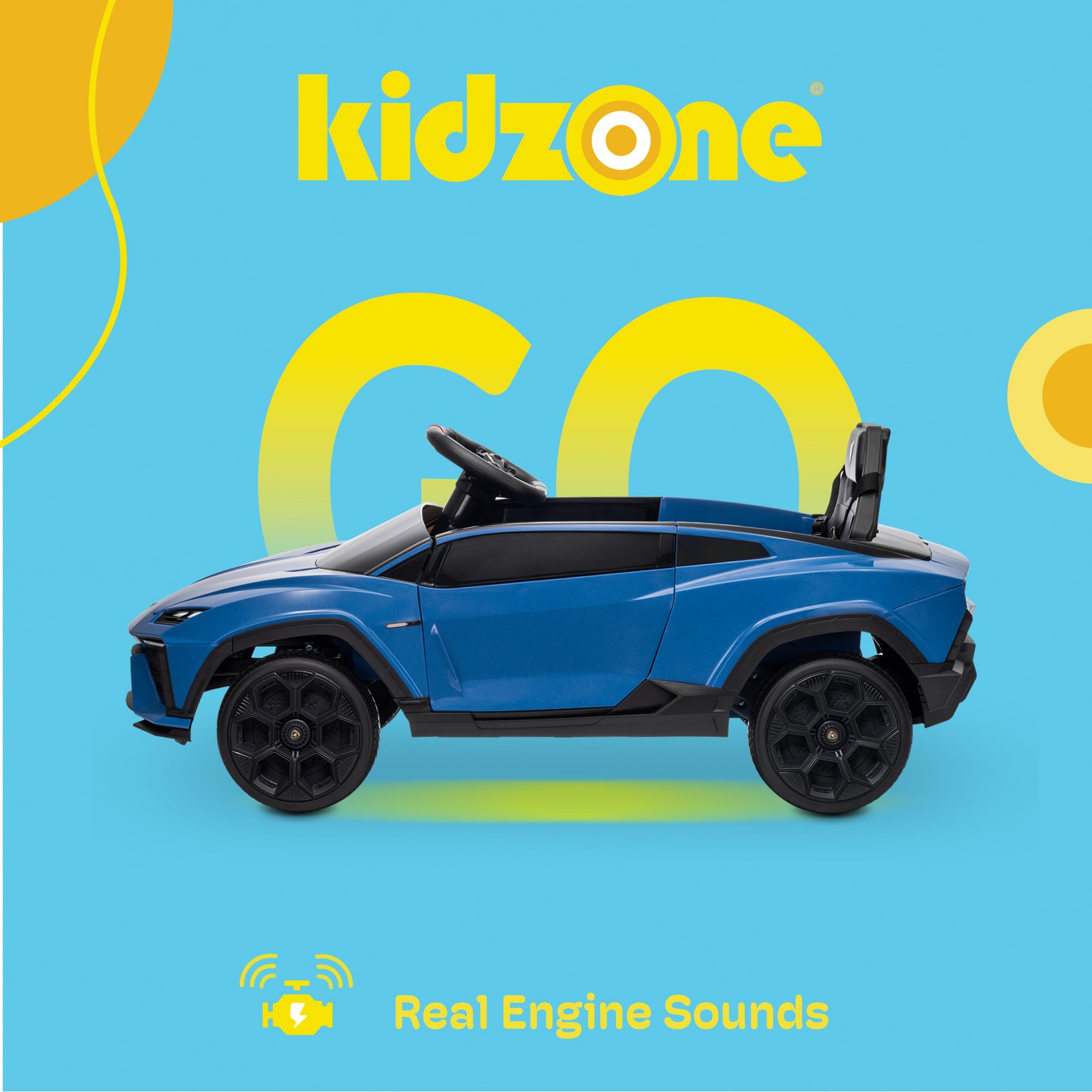 Kidzone 12v Electric Ride On Car with Parent Remote Control
