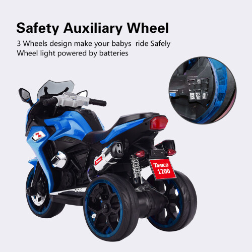 2026 Boy Girl Kids Ride On Dirt Bike 12V Electric Motorcycle Training Wheels