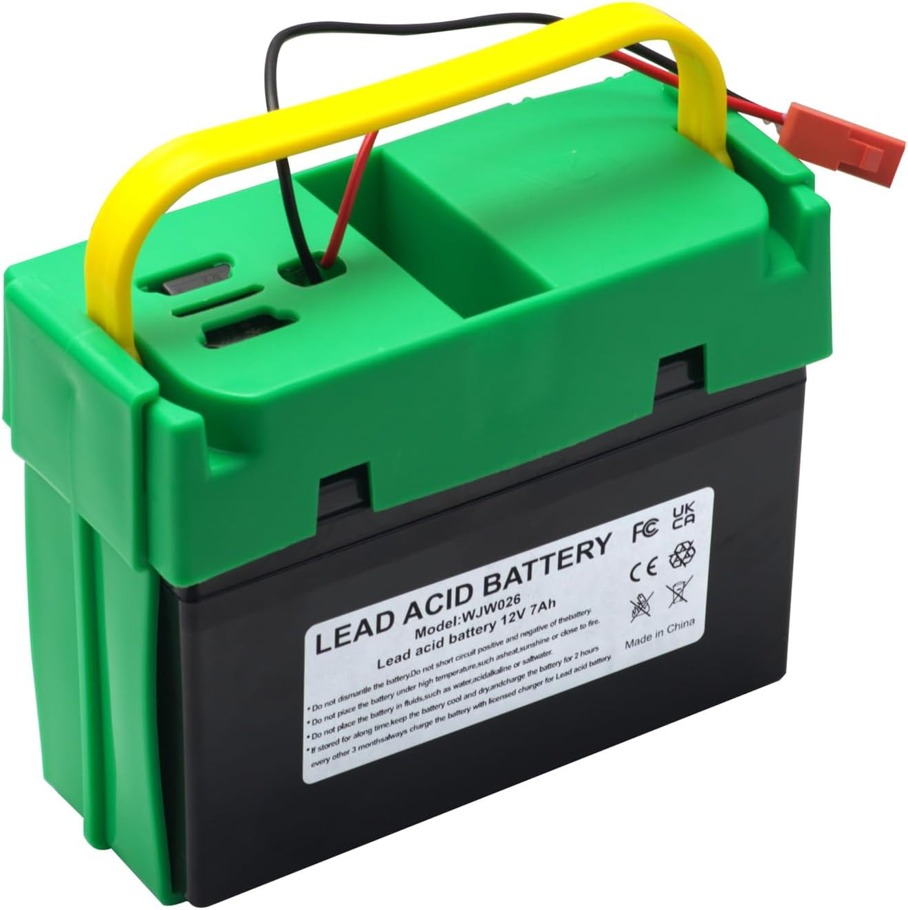 12V 7Ah Rechargeable Battery for Kids Ride-On Tractor & Trailer Vehicles