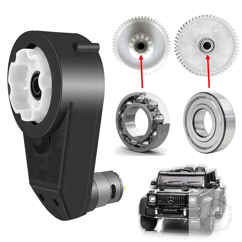 12V 550 40000RPM High Speed Steel Gears Motor Gearbox for Power Wheels Motor
