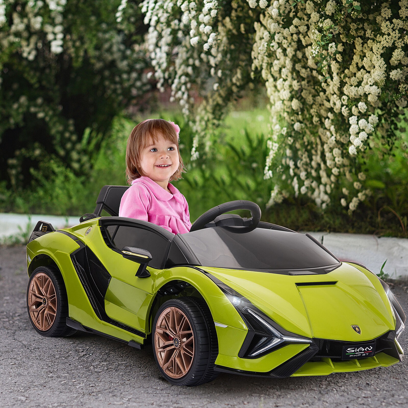12V Electric Car for Kids 3-5 Years Toddler Ride On Toy with Remote Control