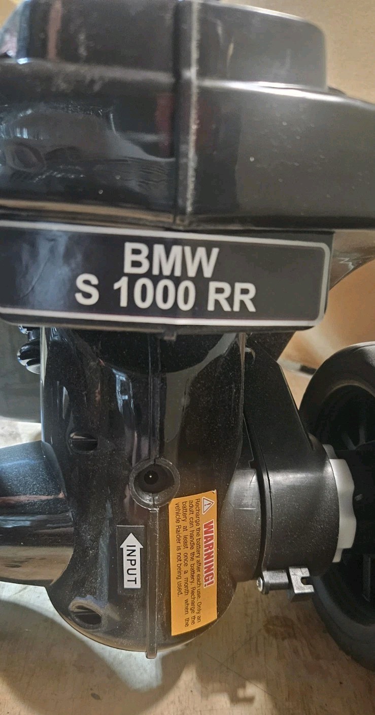Aterish BMW S1000RR Electric ride-on toy motorcycle. New, No Seat Handlebar.