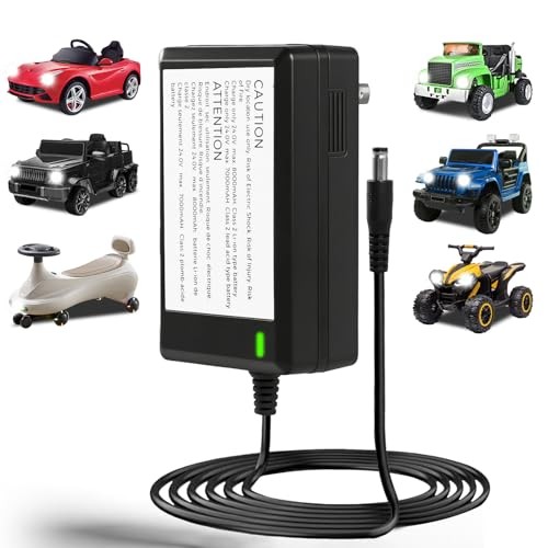 24V Battery Charger for Kids Ride on Toys Class 2 Power Supply Power 24V 1A