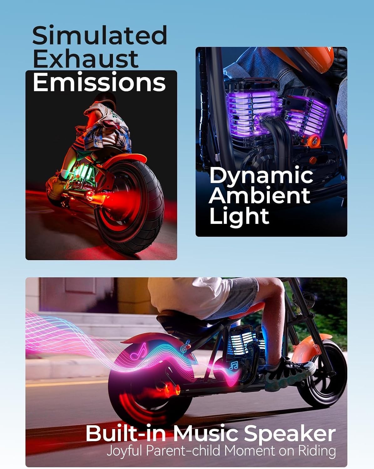 HYPER GOGO Cruiser 12 Plus Electric Motorbike Motorcycle for Kids 6 Years + NEW