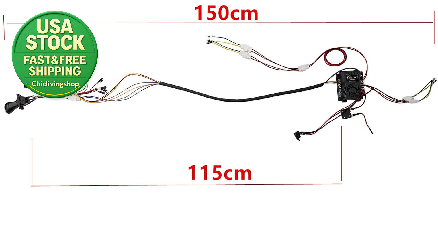 24 Volt Wire Harness Conversion Kit for Kids Ride on Toys Power Wheels DIY