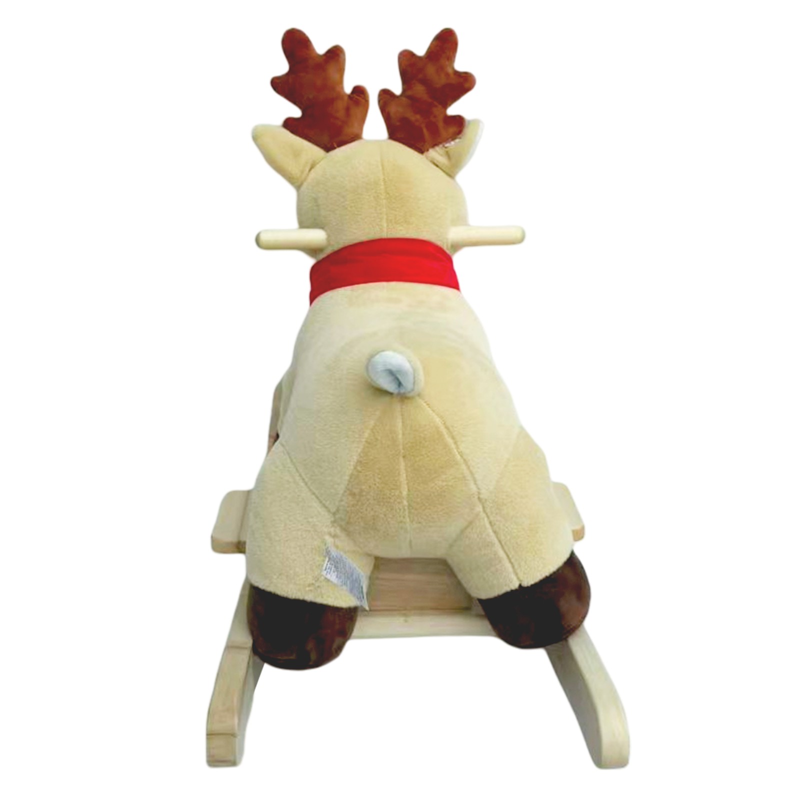 Kids Plush Moose Rocking Ride-On Toy Music Safety Belt 1-3 Years CPC Certified