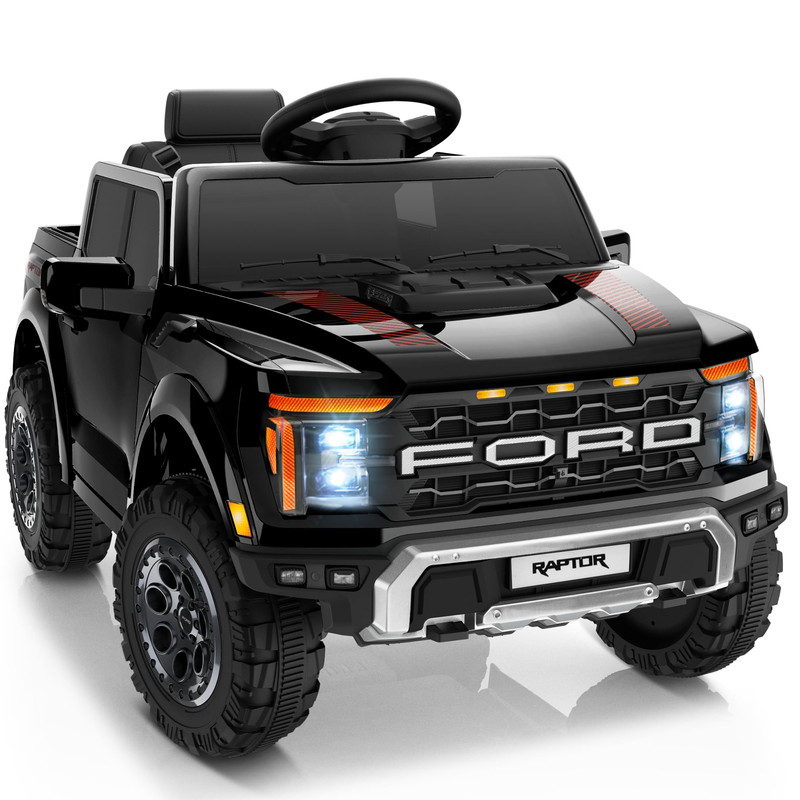 First Ride On 12V Licensed Ford F-150 Raptor Kids Ride On Toy Ride On Truck