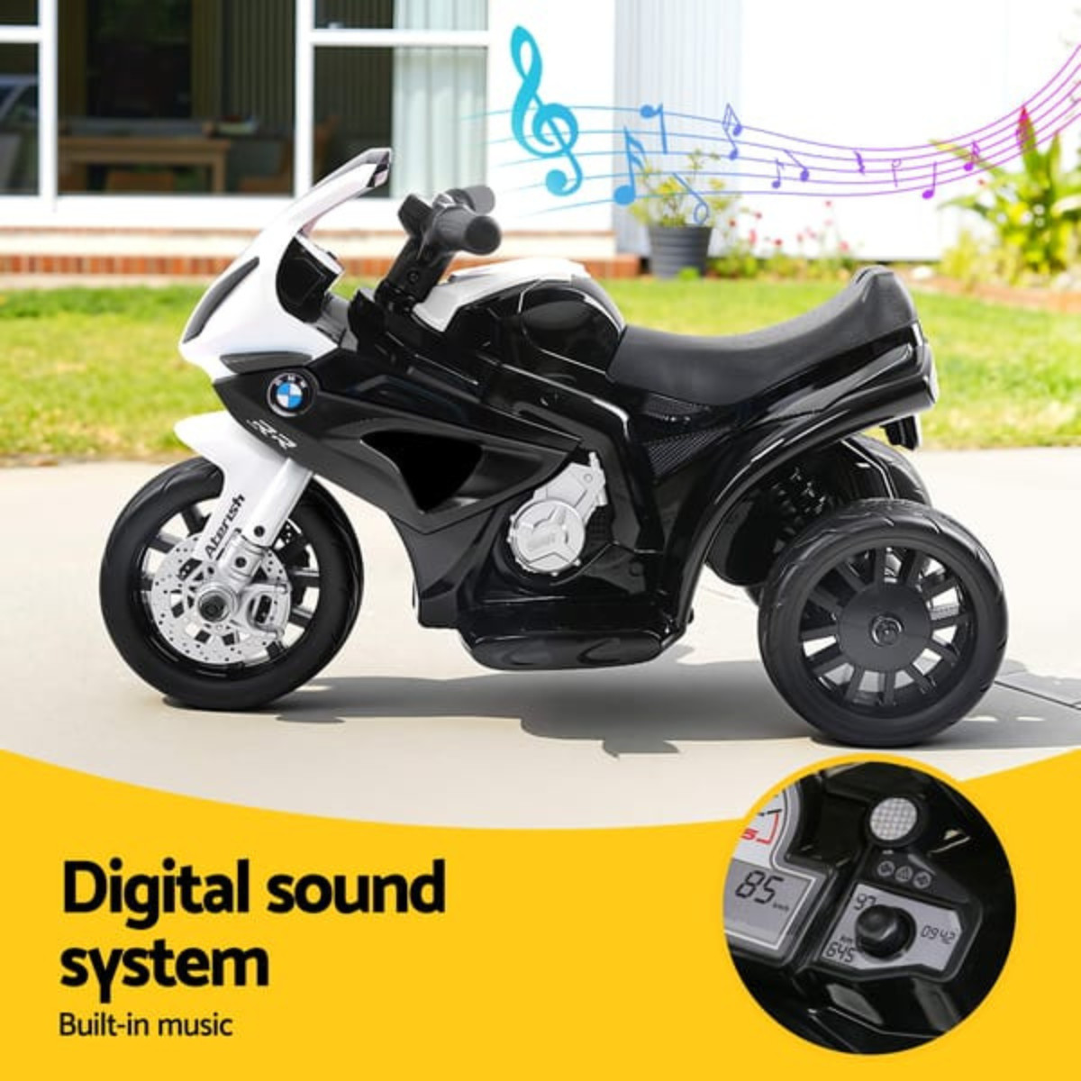 BMW S1000RR Kids Battery Powered Ride On Motorbike Motorcycle Black