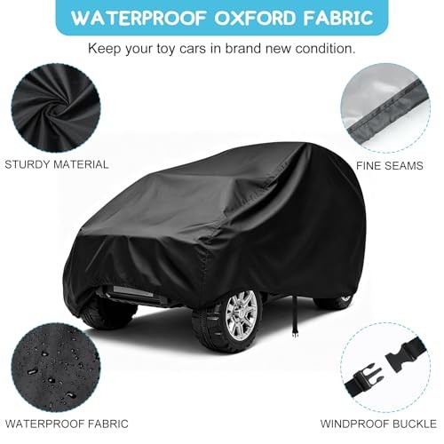 Kids Ride-On Toy Car Cover, Outdoor Wrapper Resistant 52″ x 28″ x 24″