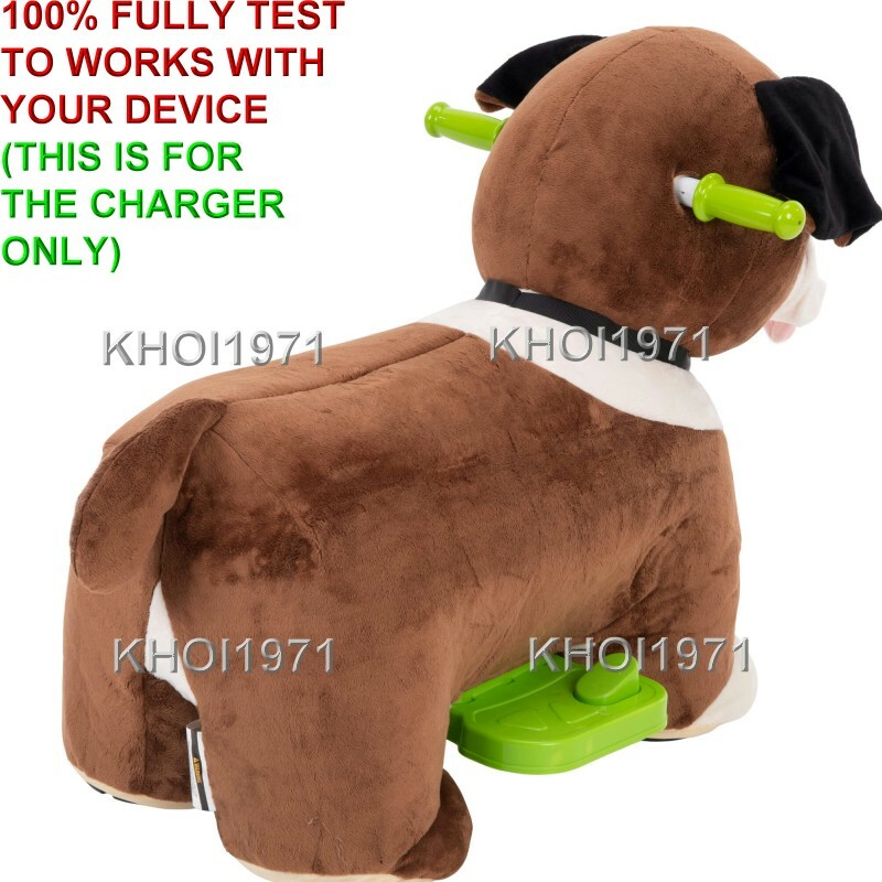 WALL charger AC adapter for HUFFY Auggie Plush 6V-BATTERY ride-on Toy Dog 19109
