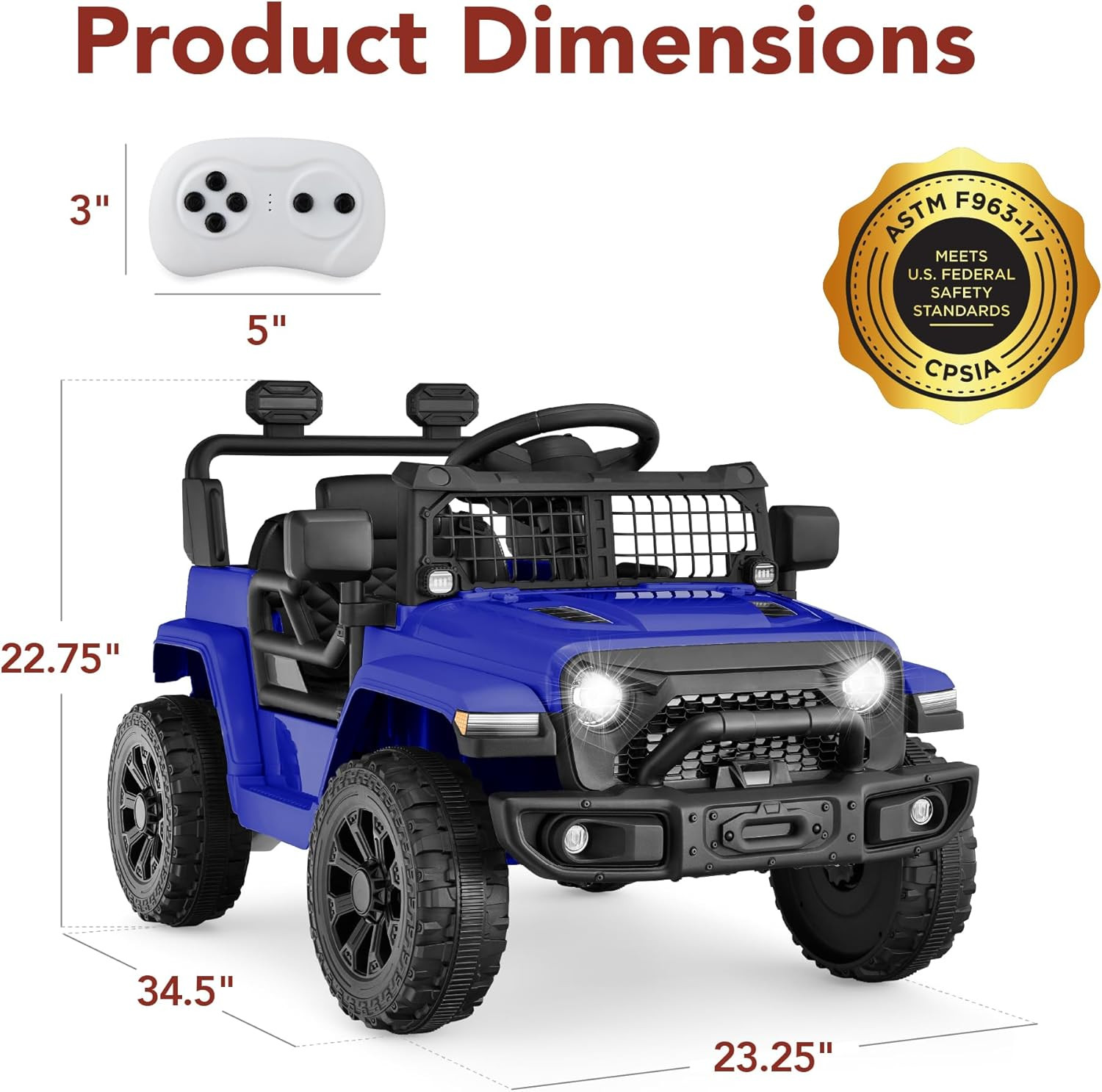 Best Choice Products 6V Kids Ride on Toy, Mini Truck, Electric Play Car W/Parent