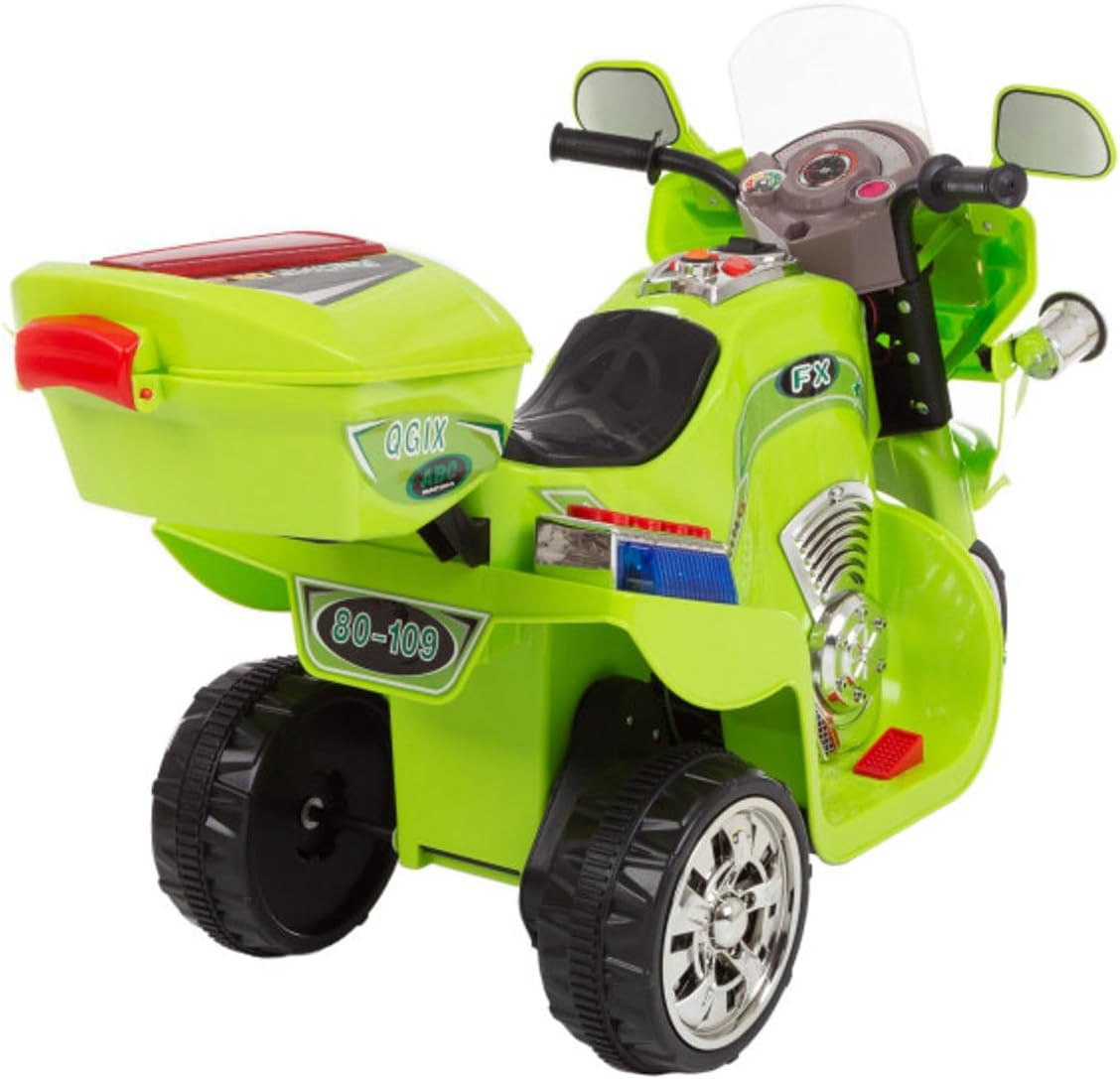 Kids Motorcycle Toy – 6V Battery Powered 3-Wheel Electric Motorcycle for Kids Ag