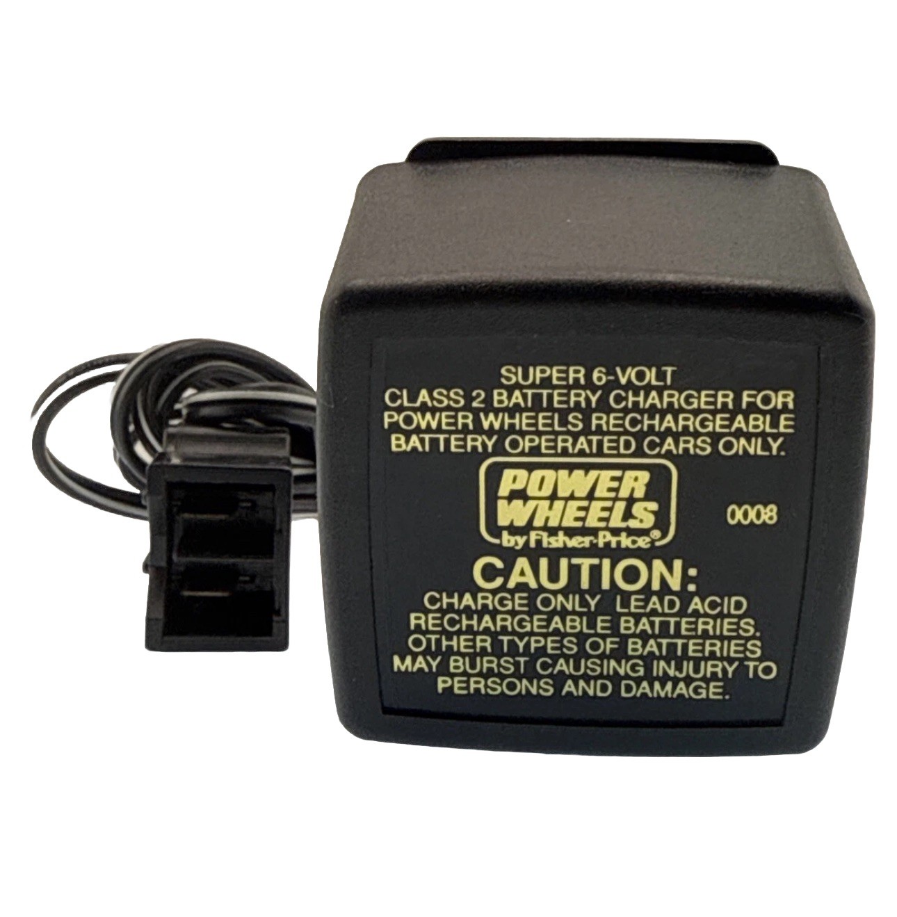 POWER WHEELS Super 6 Volt Battery Charger Class 2 Model BC-120-61200