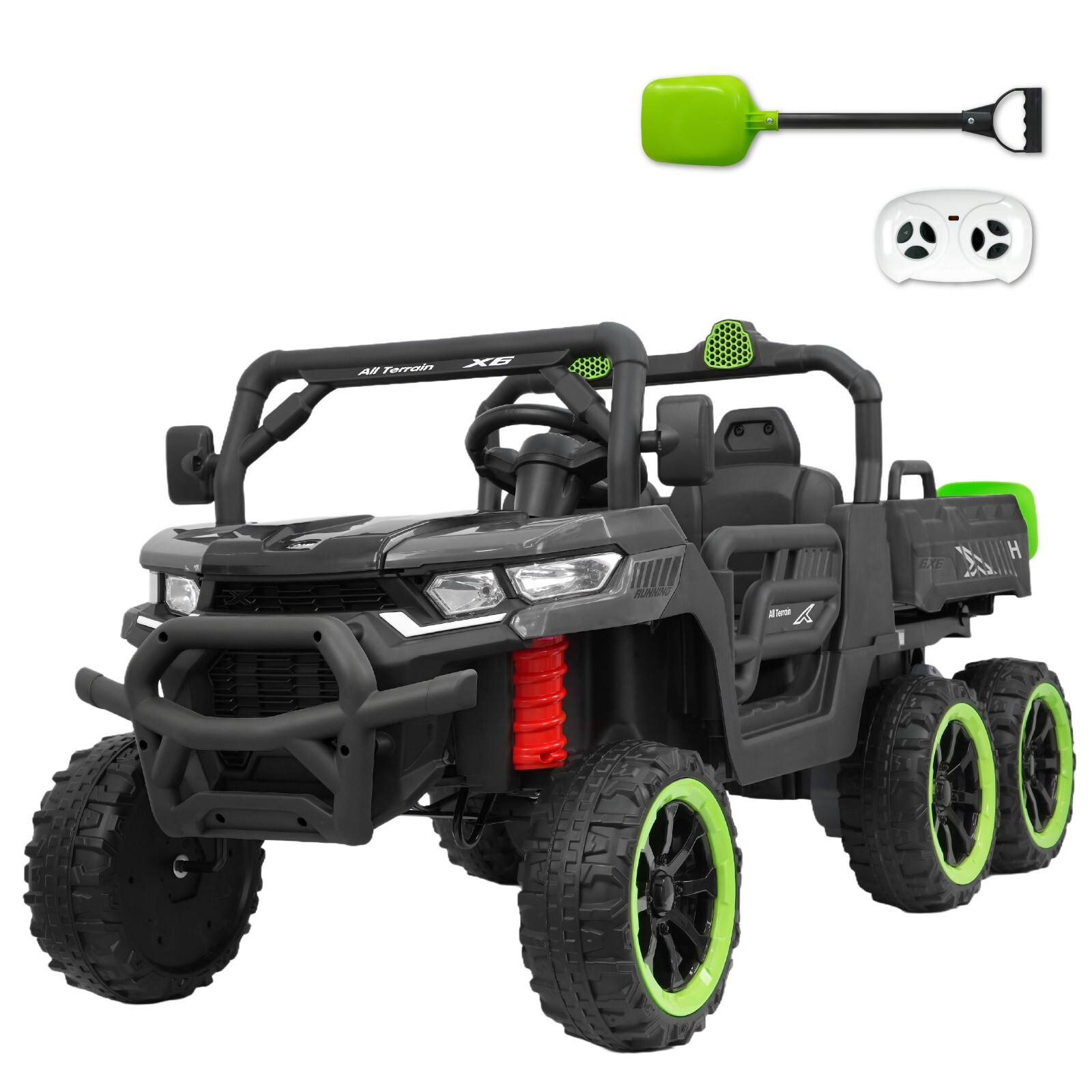 24V Kids Ride on Toy 2 Seater Electric Truck 2 Speed 4-7mph with Remote Control