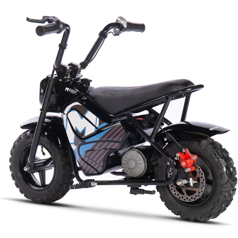 MotoTec 24v 250w Electric Lithium Powered Mini Bike Speed up to 10MPH – Black ✅
