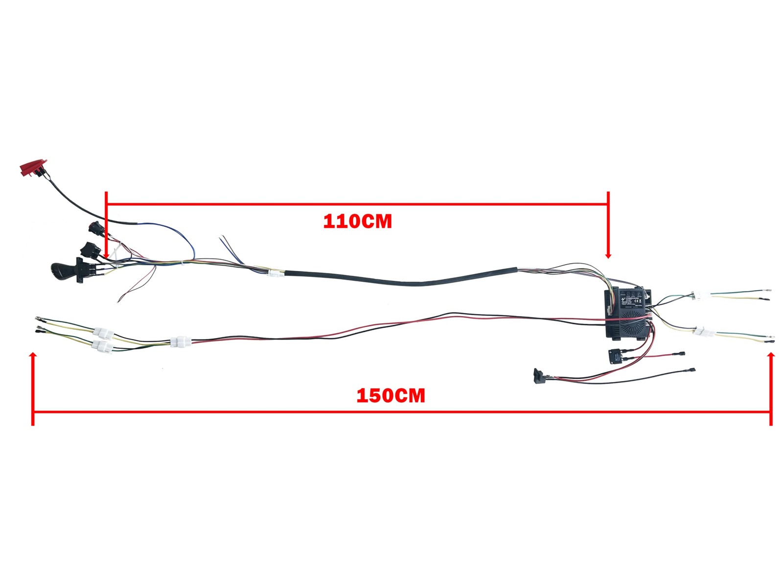 BUMPKAI 24 Volt DIY Wires Harness Conversion Kit for Kid’s Ride On Toys Black