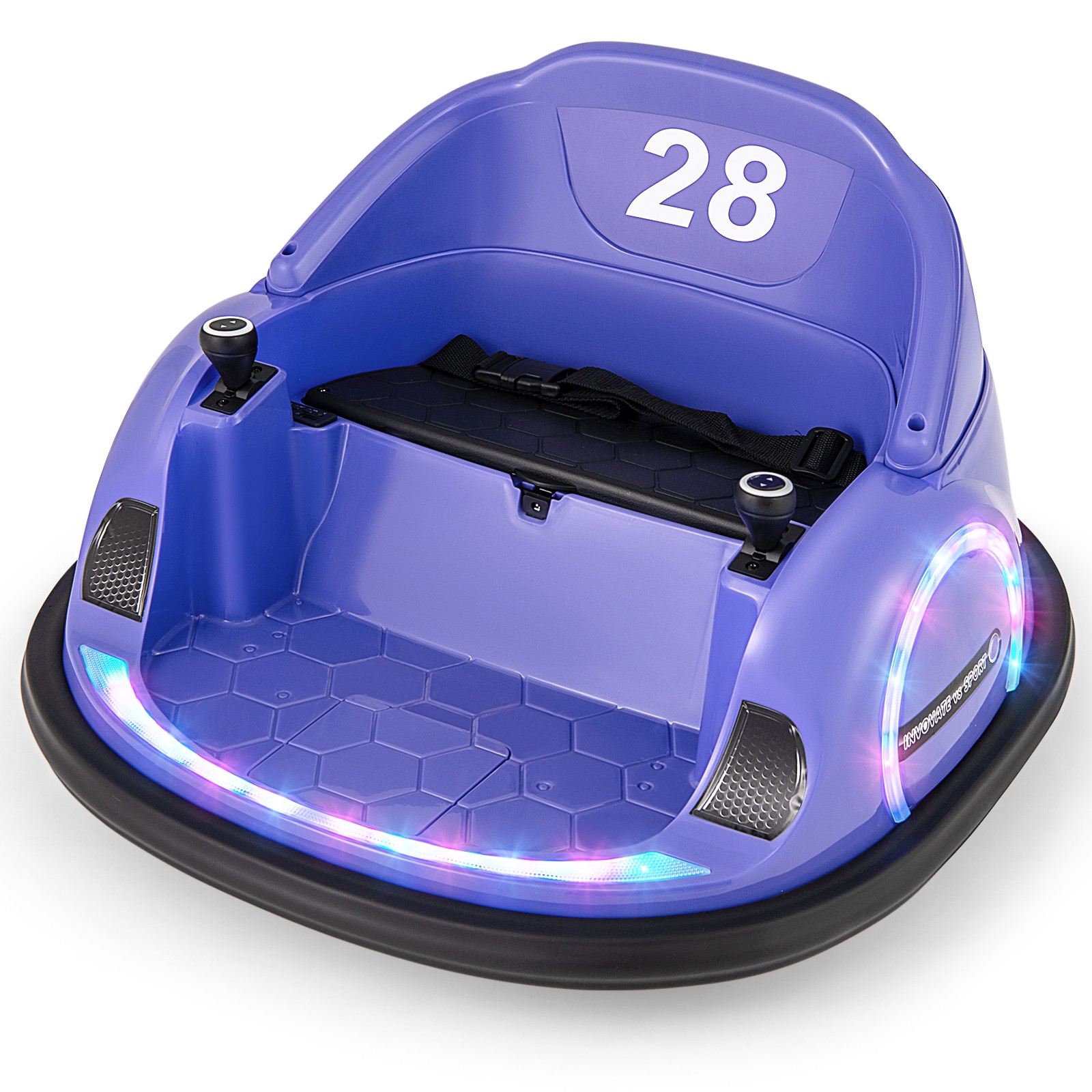 12V Electric 360° Spin Car Toy Ride on Bumper Car for Toddlers w/ Remote Control