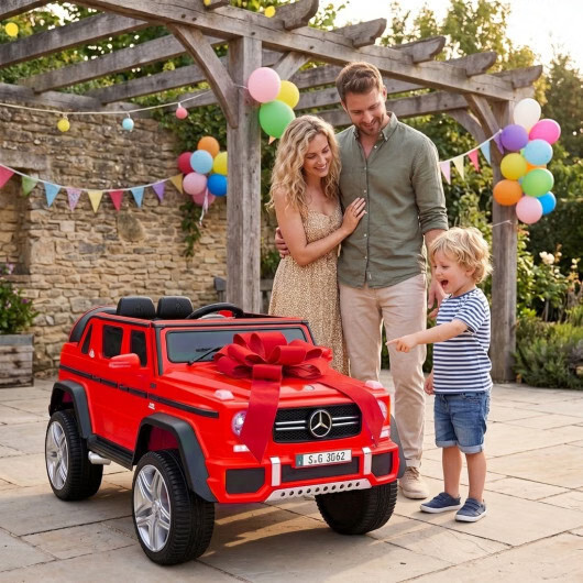 12V Licensed Mercedes-Benz Kids Ride-On Car w/ Remote Control – Red