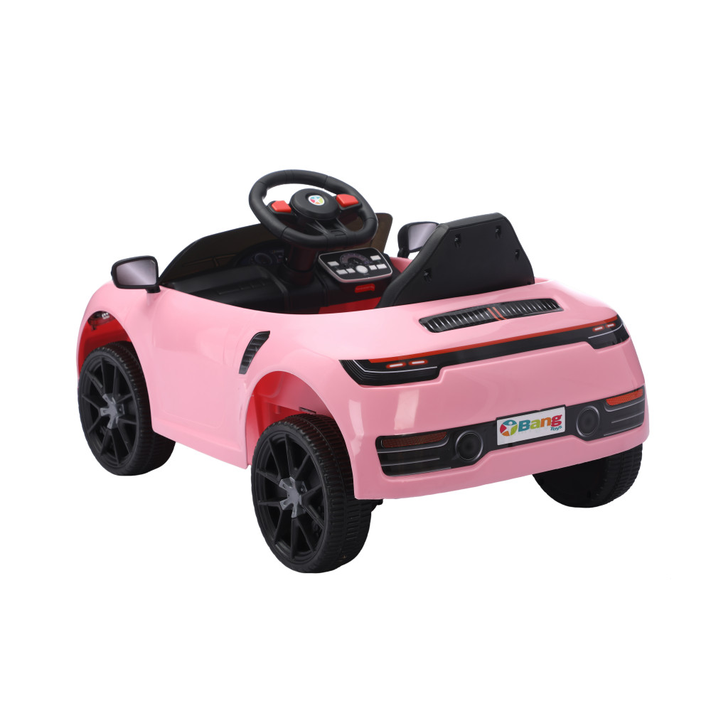 Electric Ride On Car w/ Remote, Pink Swing Seat for 3-5 Year Old Kids