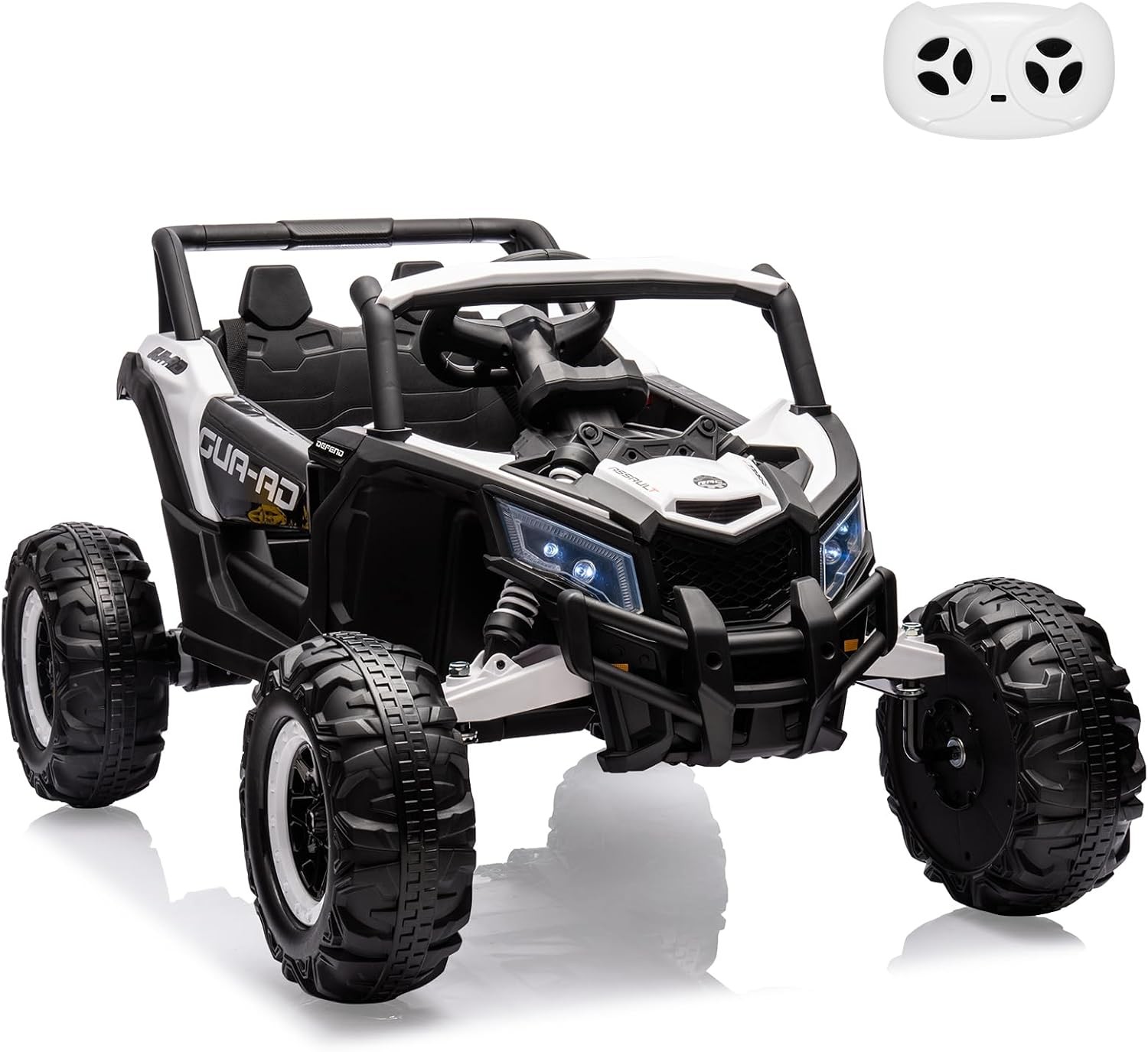 GARVEE 24V Electric UTV w/ Parent Remote, LED, USB Music, EVA Tires, Ride On Car