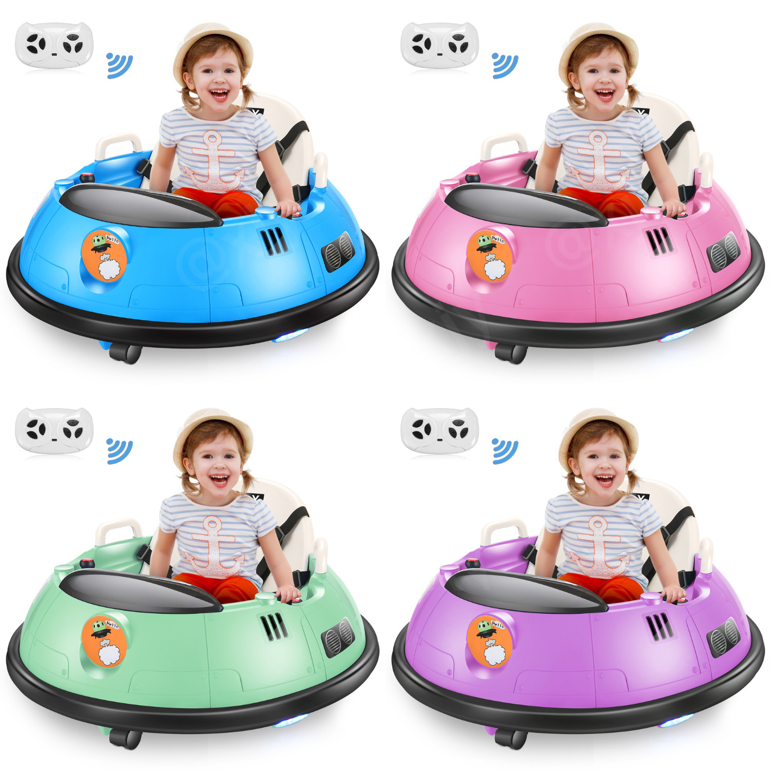 Toddler Bumper Car Electric Bumper Car for Kids w/Remote Control Bumping Gift🔥