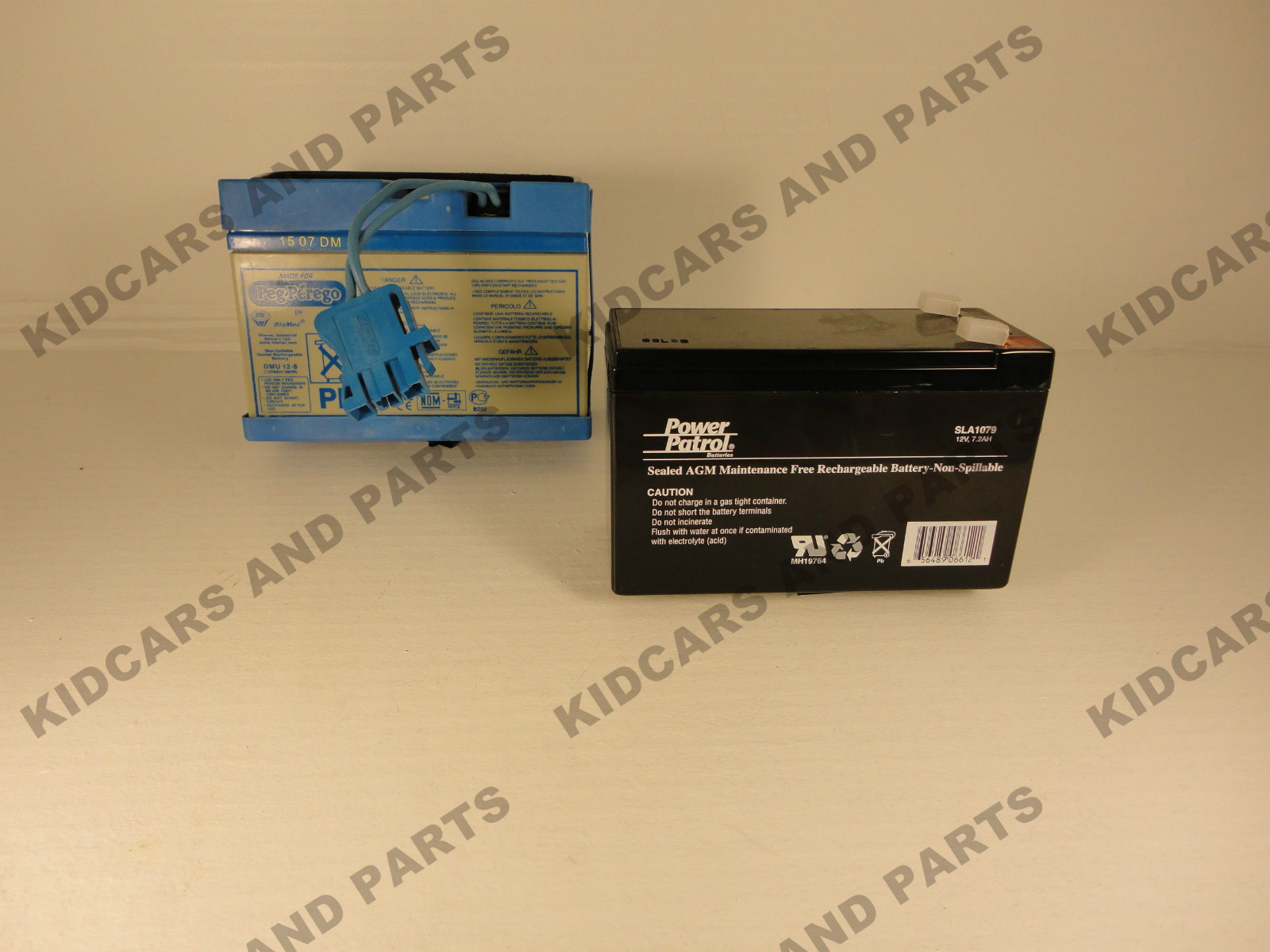 PEG PEREGO TYPE 12 V 8AH SLIM BARE BATTERY REPLACES IAKB0014 NO WIRES OR PLUG