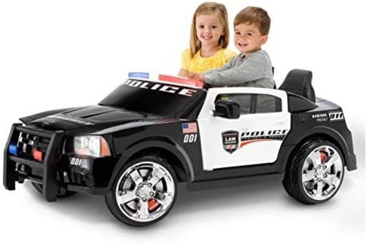Kid Trax 12V Charger for Dodge Viper & Police Car – Reliable Black and Blue Plug