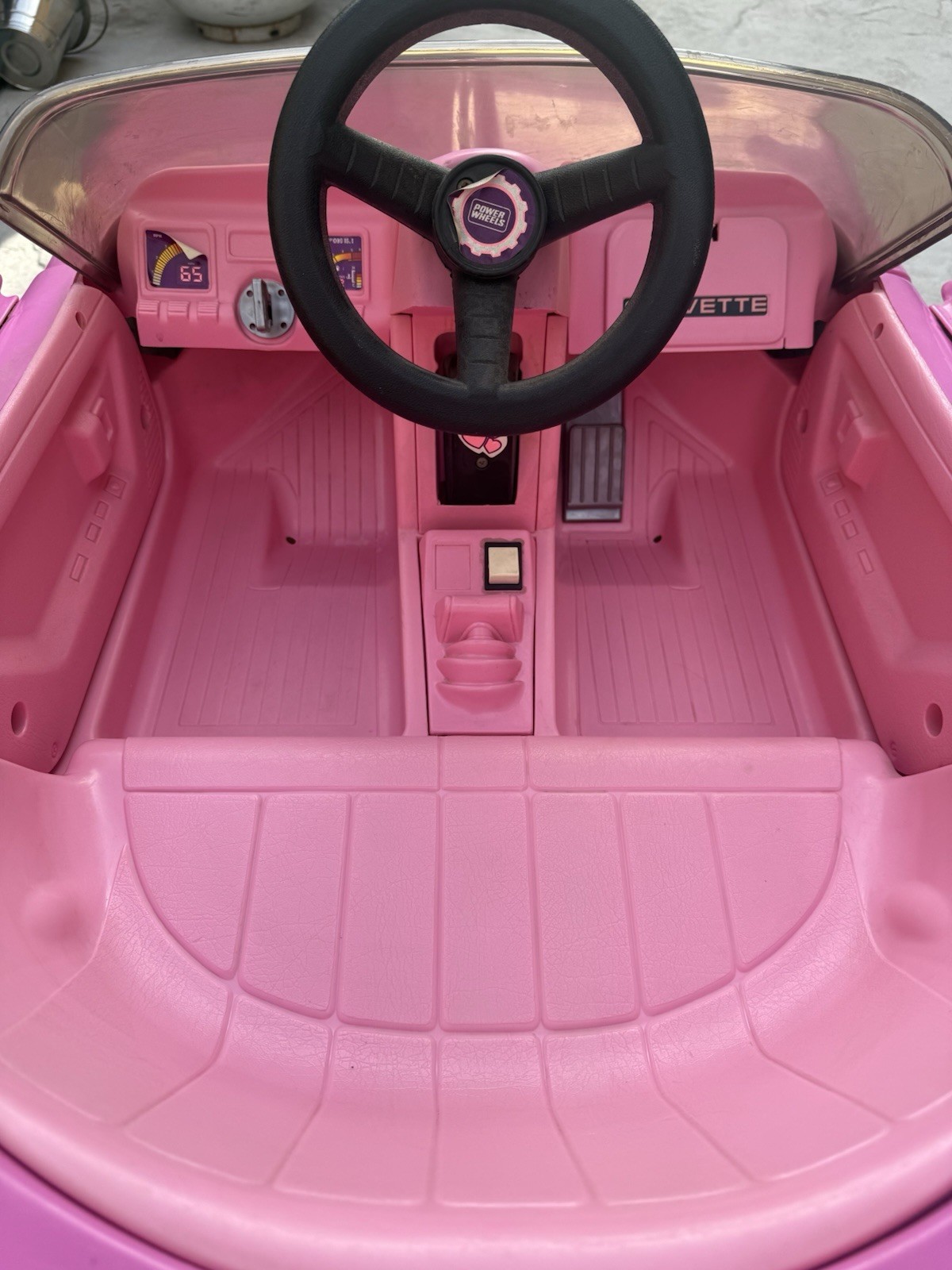 Power Wheels Barbie Corvette Pink Battery Operated Ride-On Toy