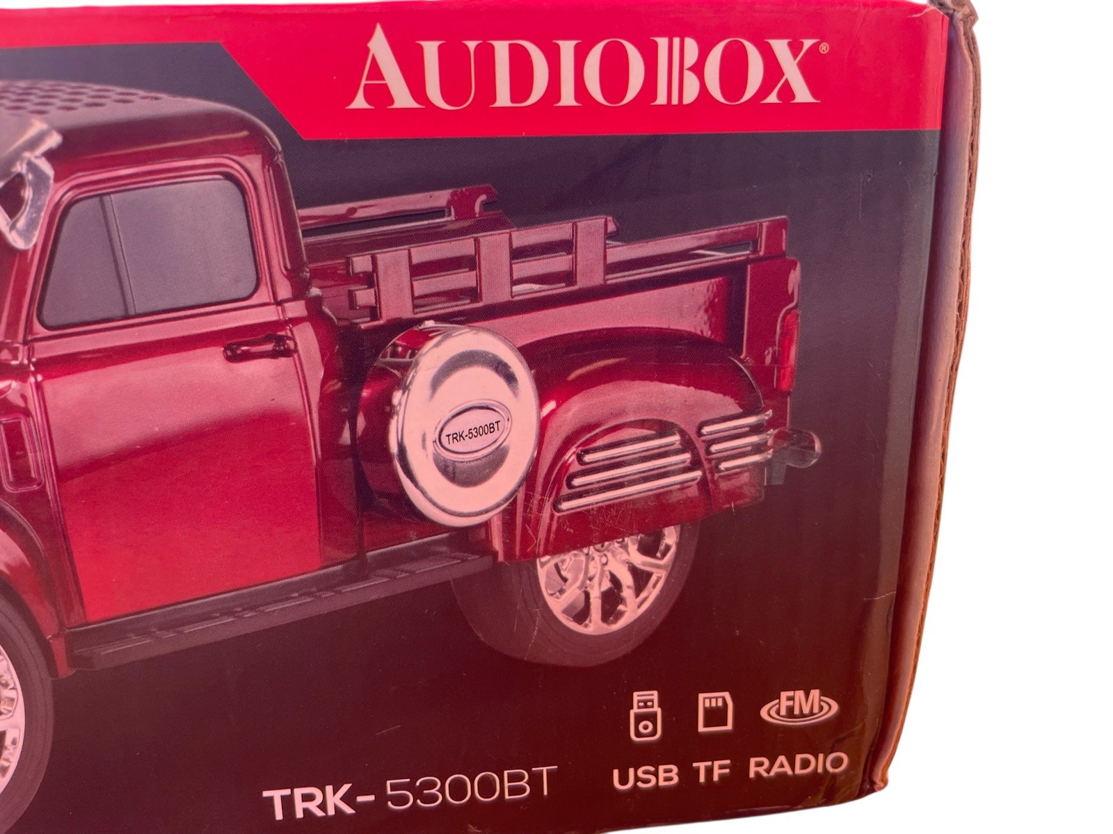 New -FM Radio -Bluetooth Speaker-Red Truck – RED TRK-5300BT Rechargeable Battery