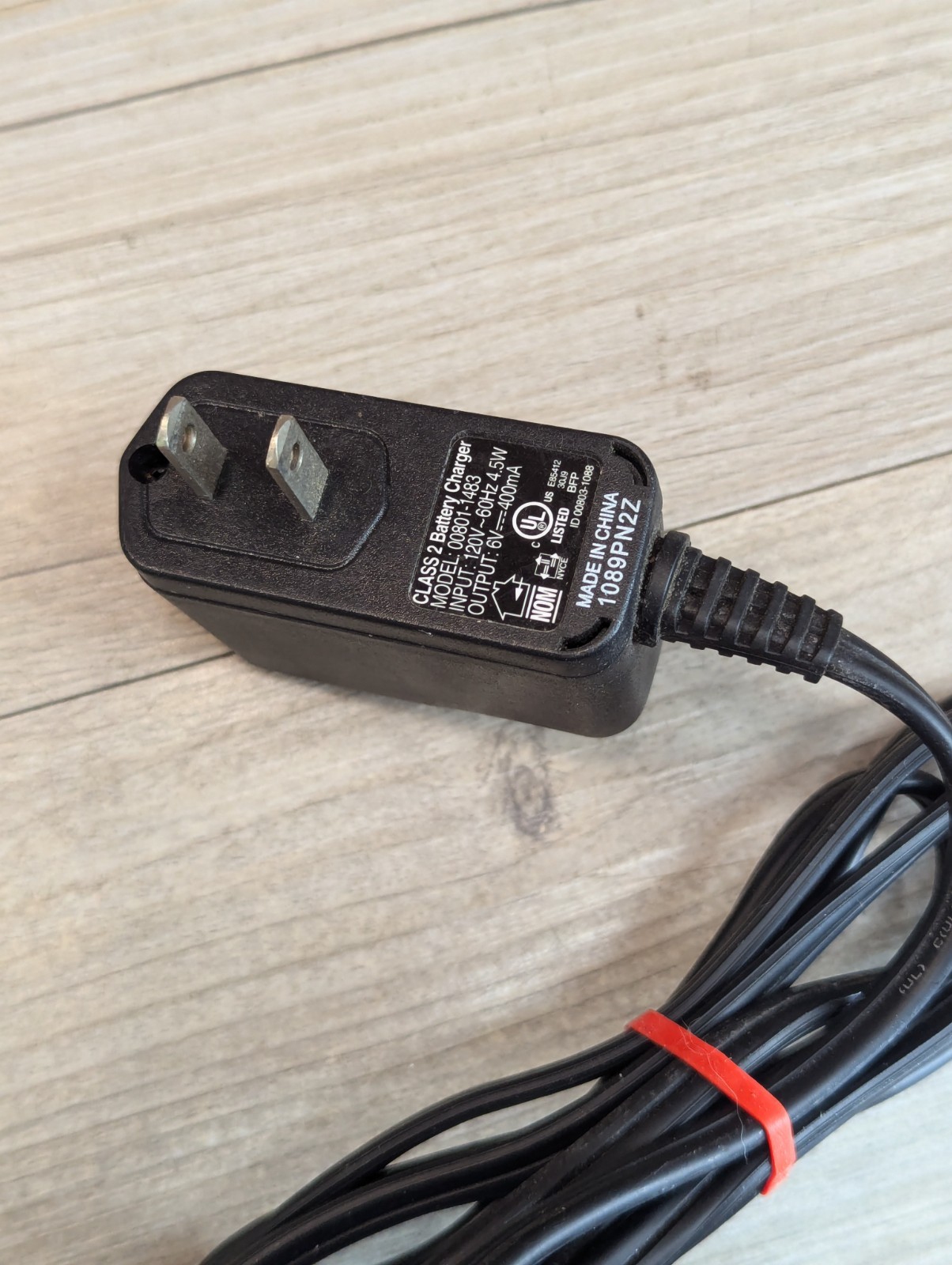 Fisher-Price Power Wheels 6V 4.0 Amp Battery Model 00801-1457 & Power Cord