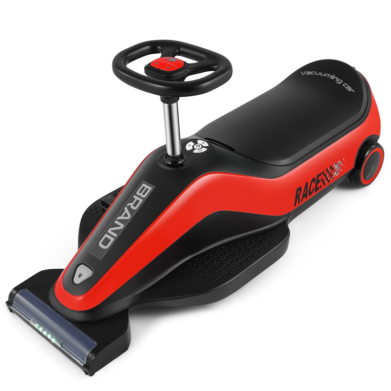 12V Kids Ride On Vacuum Cleaning Car Go Kart w/Detachable Dust Box,Music,2 Speed