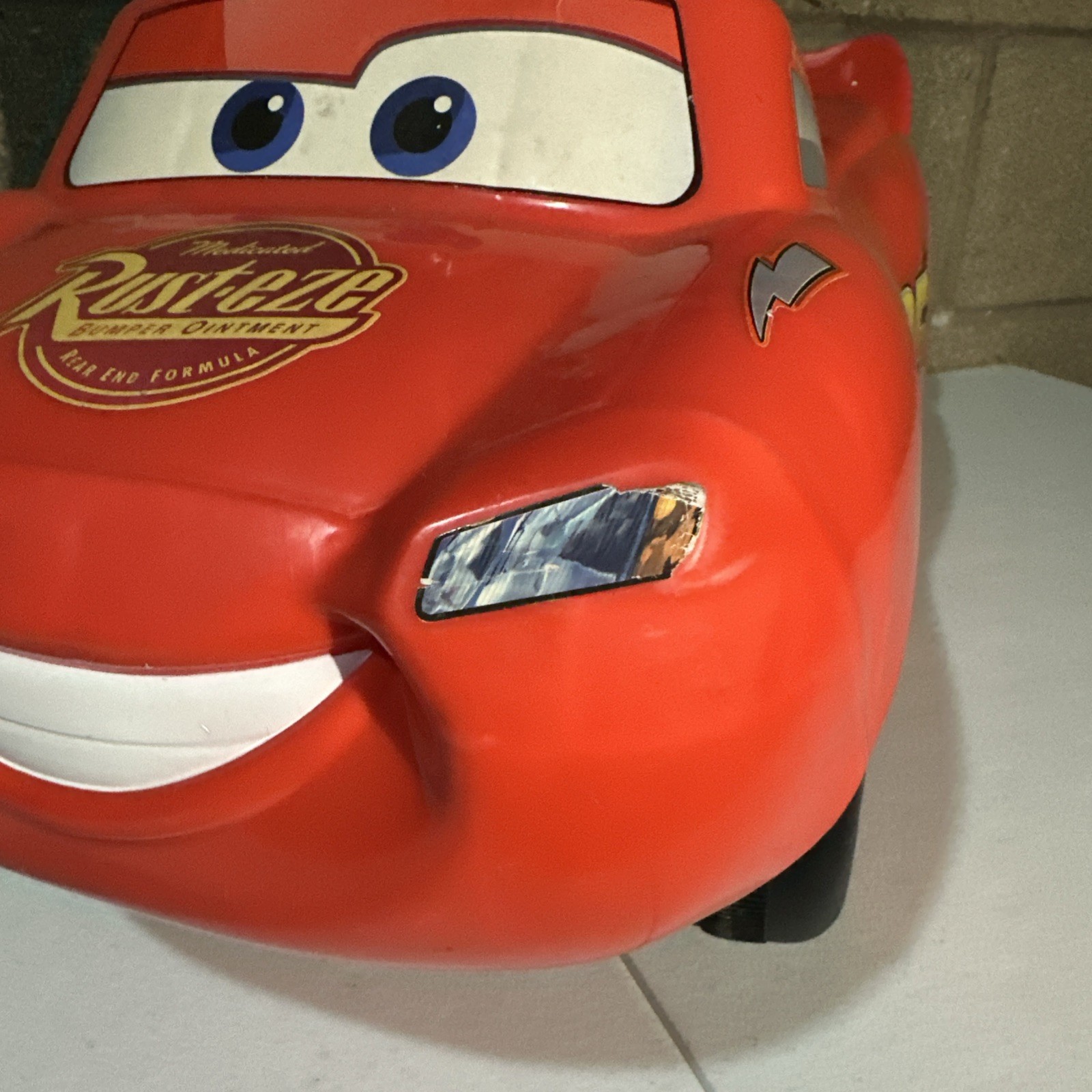 Lightning McQueen Racer Ride-On Car Toddlers Engine Sounds Music Lights Steering