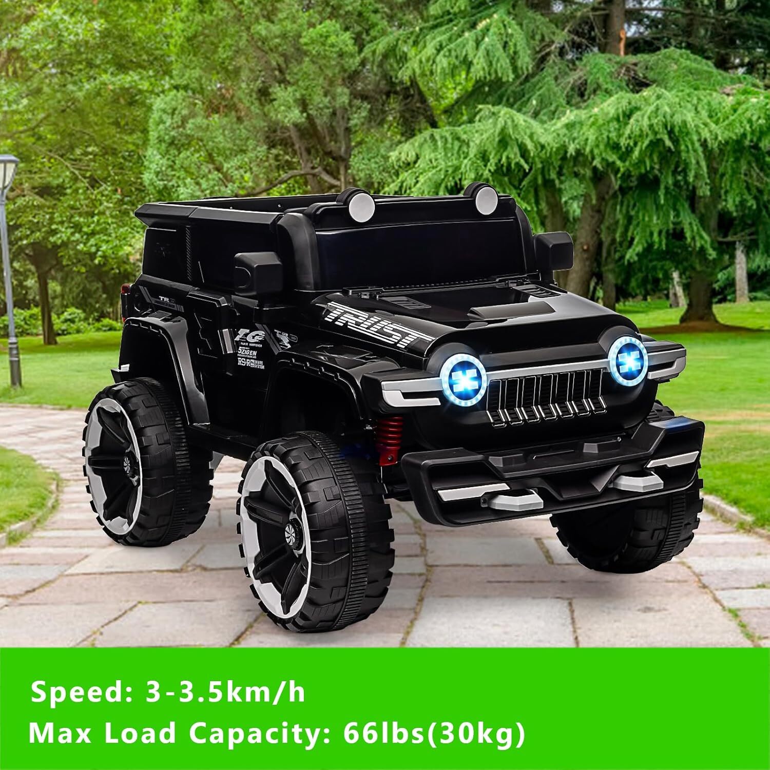 Kids Electric Ride On Truck 12V Power Battery Car w/ Remote Control & MP3 Player