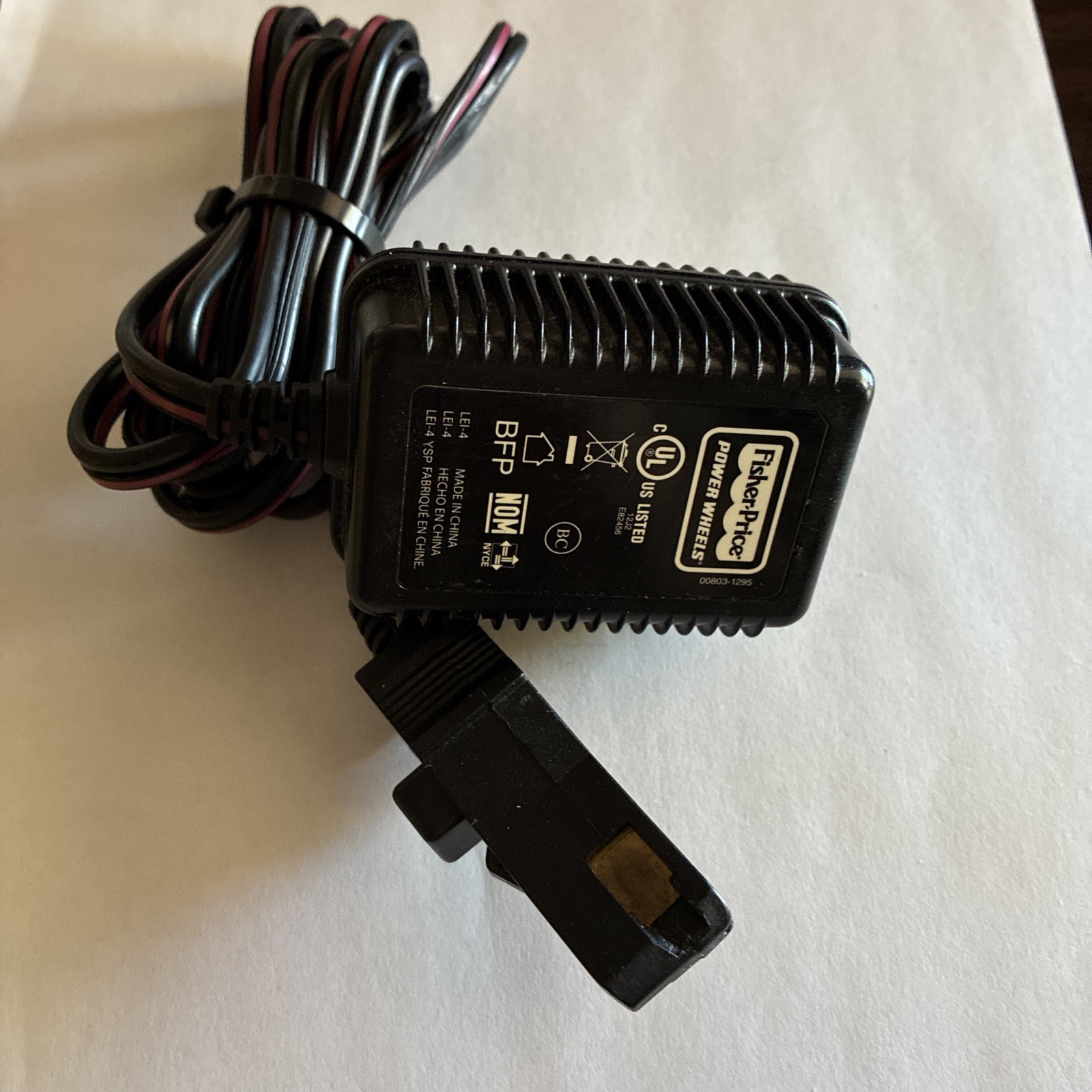 Fisher Price Power Wheels Class 2 Battery Charger Model 00801-1781 Wall Plug In