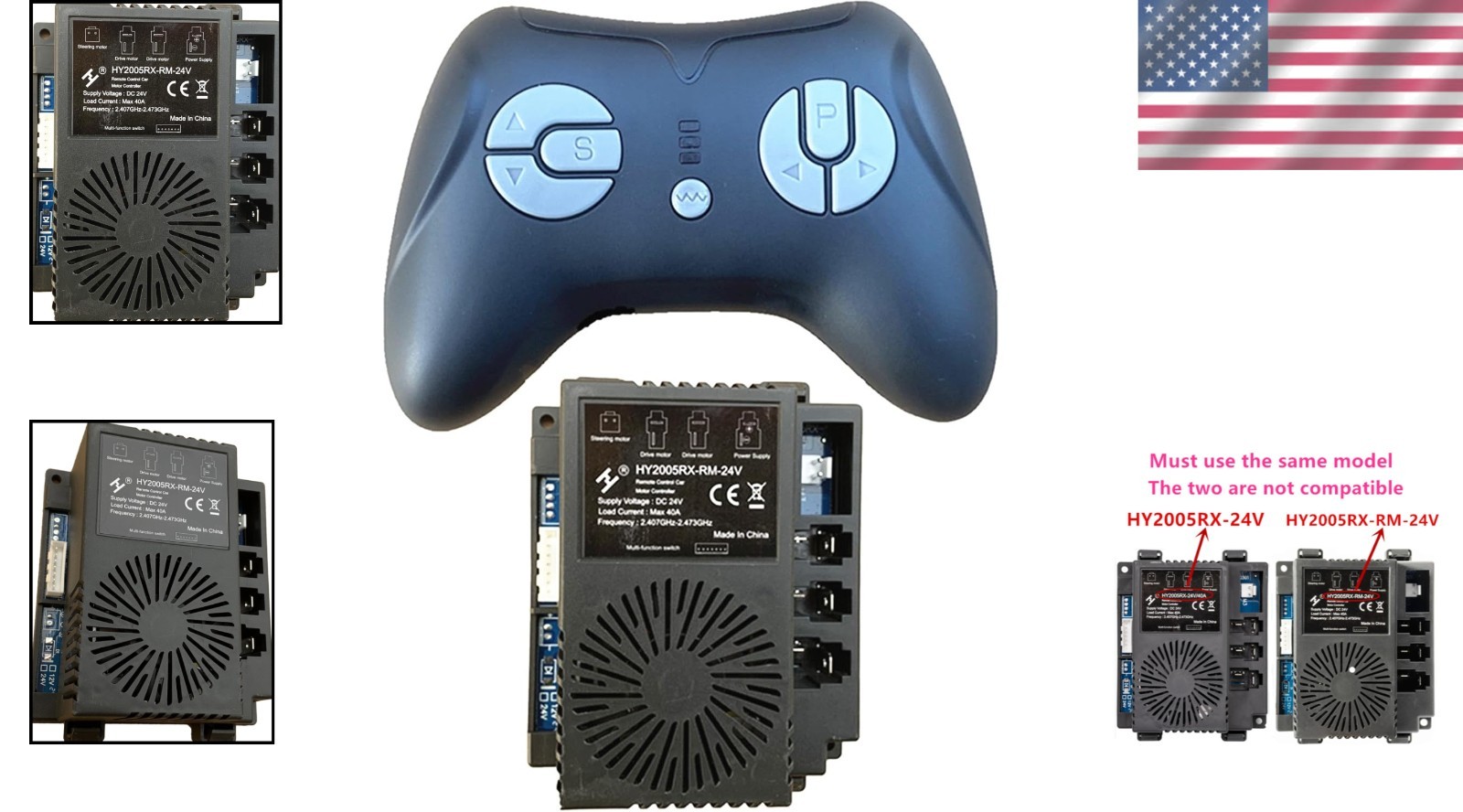 High-Performance 2.4GHz Receiver for Kids’ Powered Wheels – Reliable 24V Control