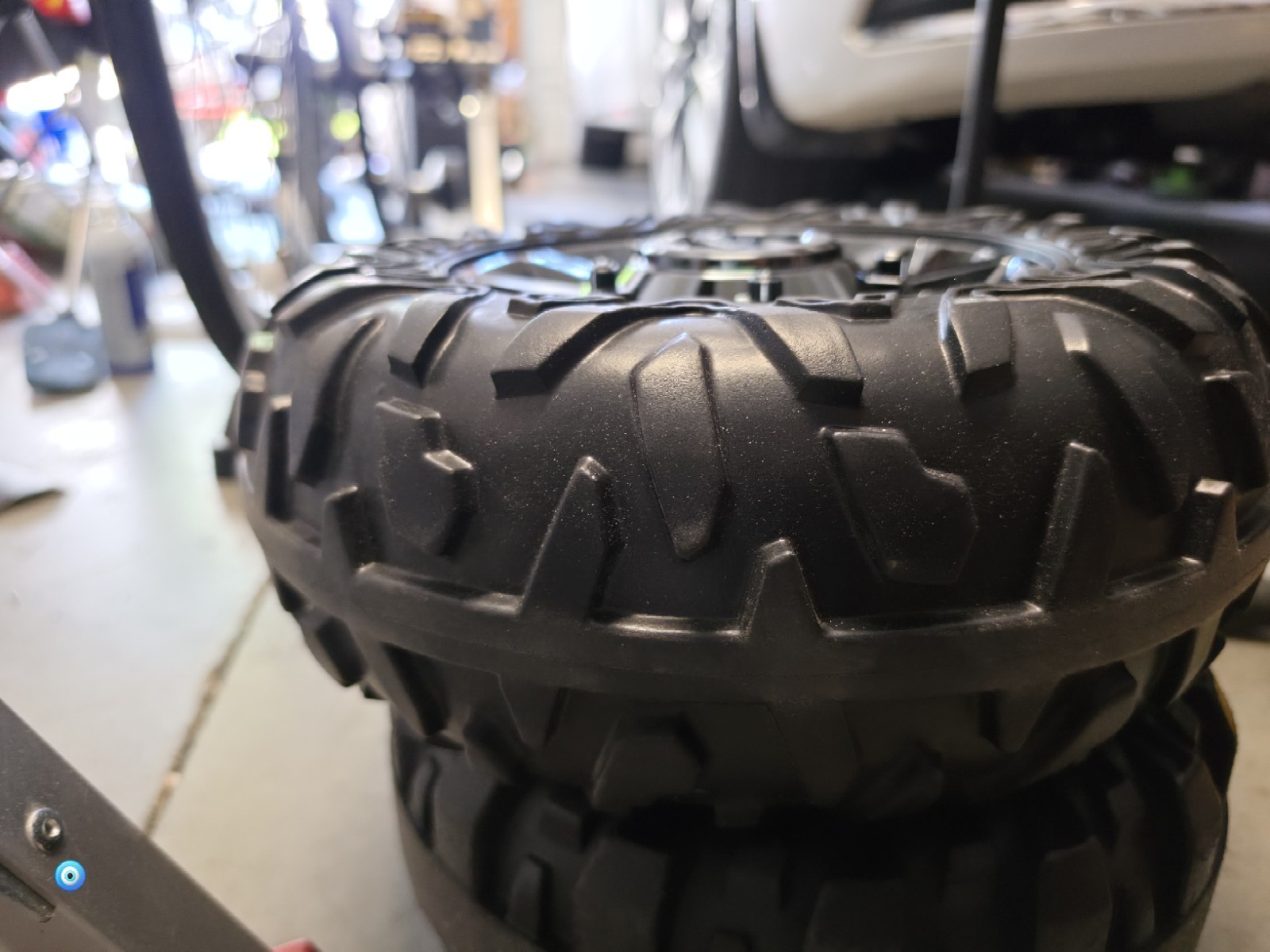 2Pack 33CM/13” EVA Solid Compound Tire for Power Wheels Ride on Car ﻿Alligator