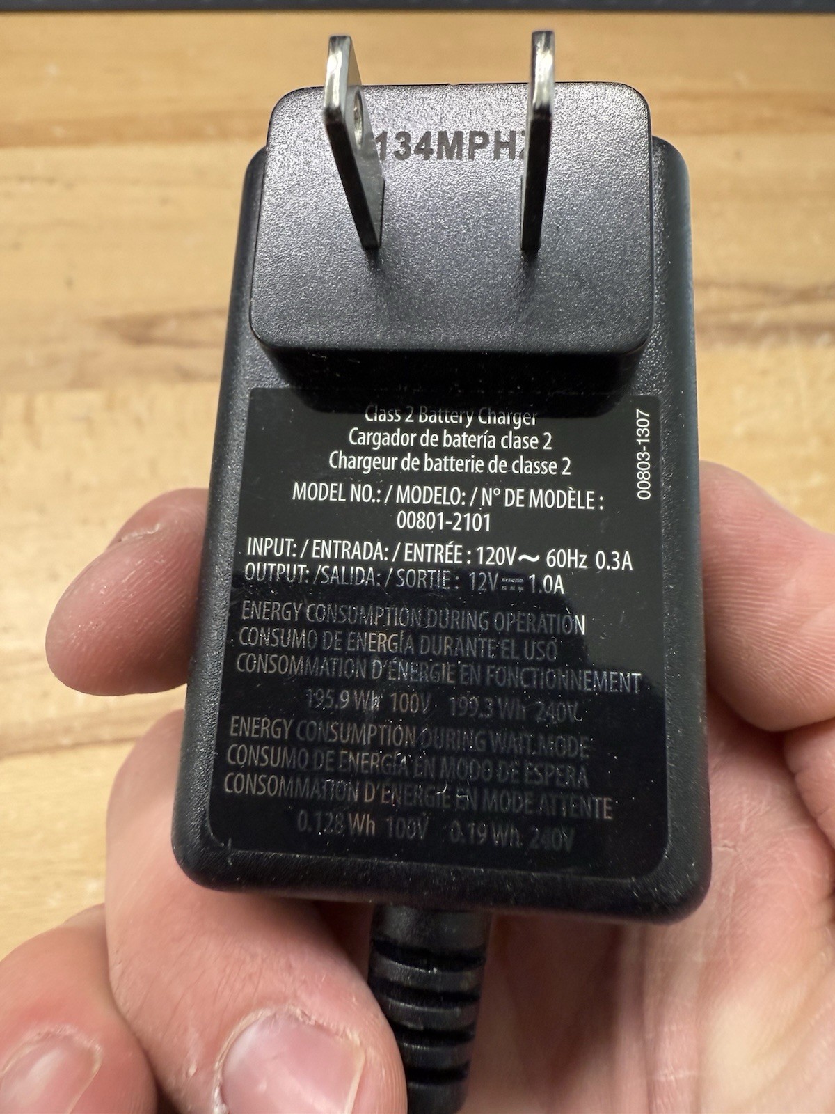 (N) Original Power Wheels Fisher Price 12 Volt 12V Battery Charger 00801-2101