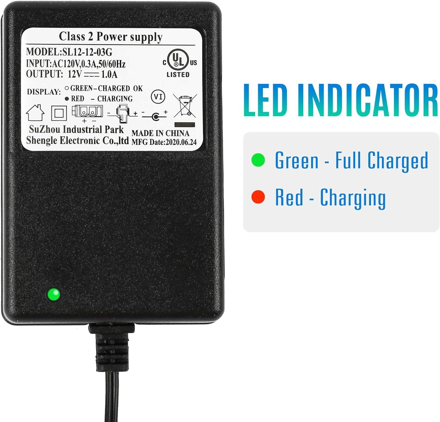 #1 Cargador universal para coche eléctrico de 12 V, con indicador de carga NEW
