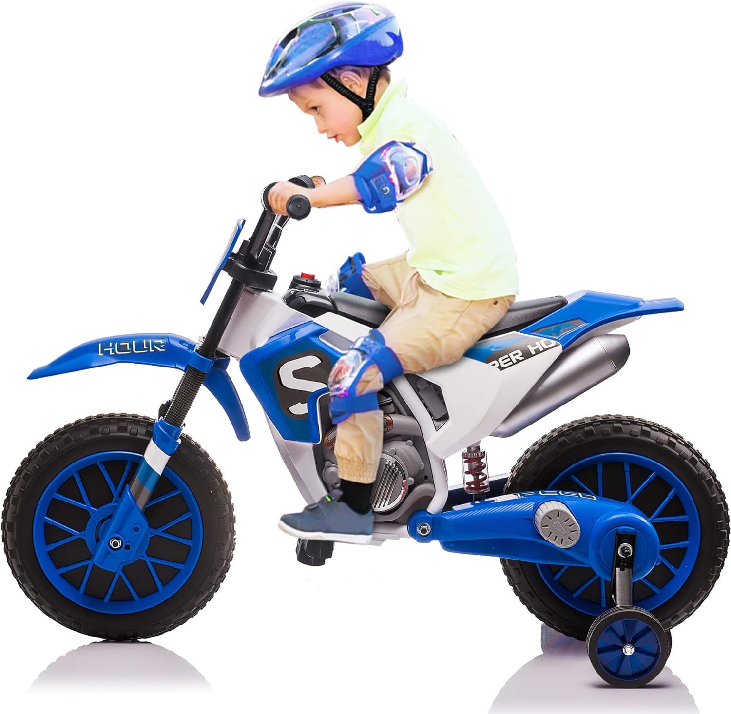 TOBBI 12V Kids Motorcycle Dirt Bike Electric Motorcycles Ride on Toys Motorbike