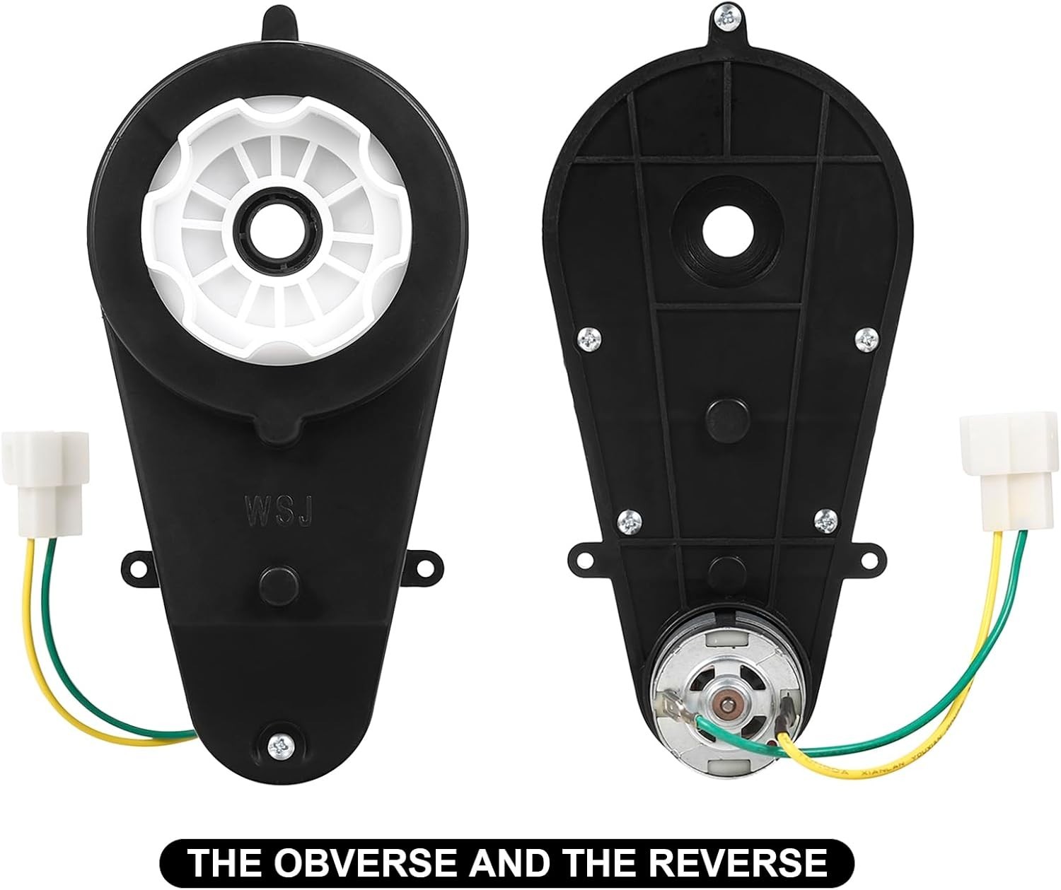 2Pcs 24V 40000RPM Kids Ride on Car Gearbox Motor Power Wheels Motor Gearbox Upgr