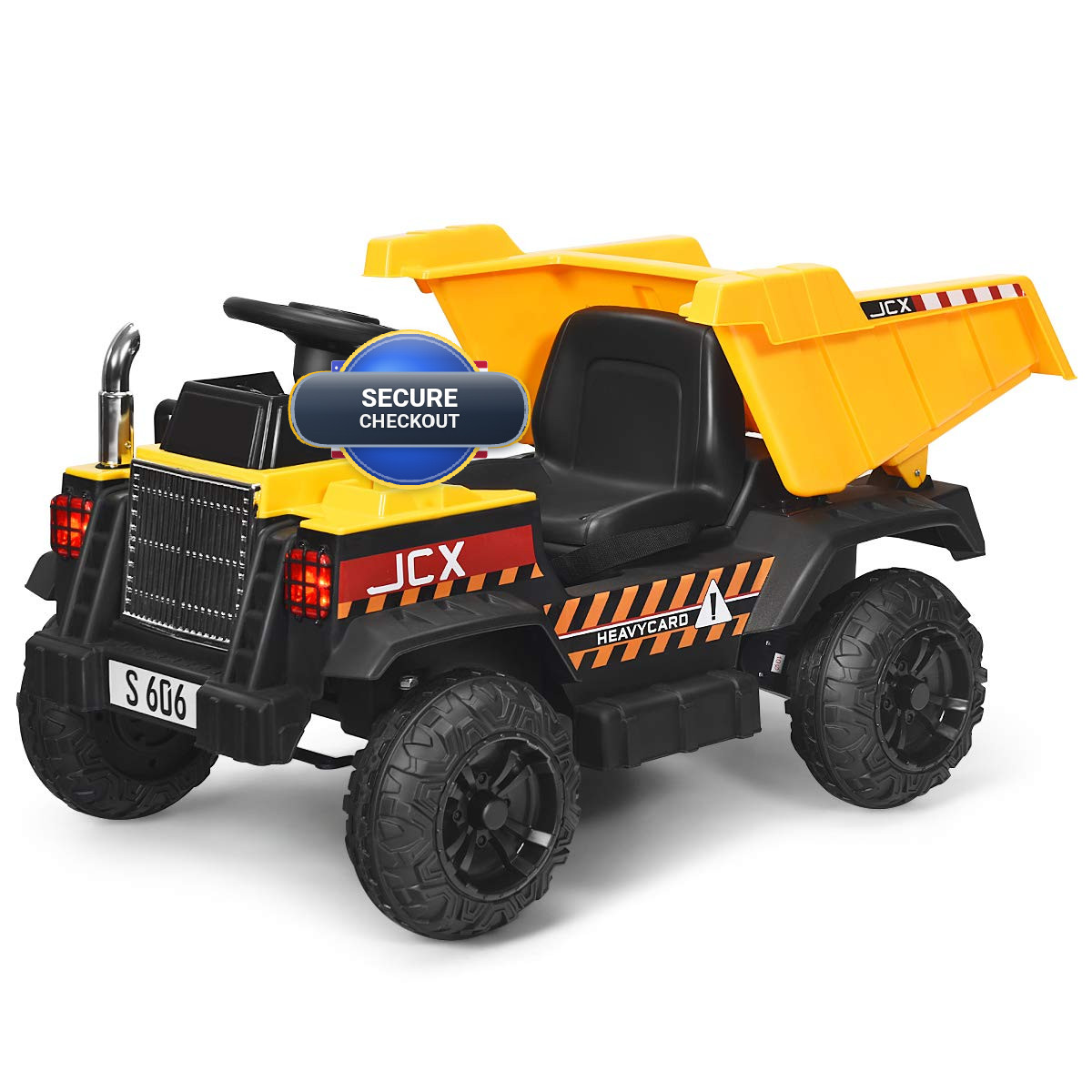 Costzon Ride On Car 12V Ride On Dump Truck W/Remote Control Electric Dump Bed