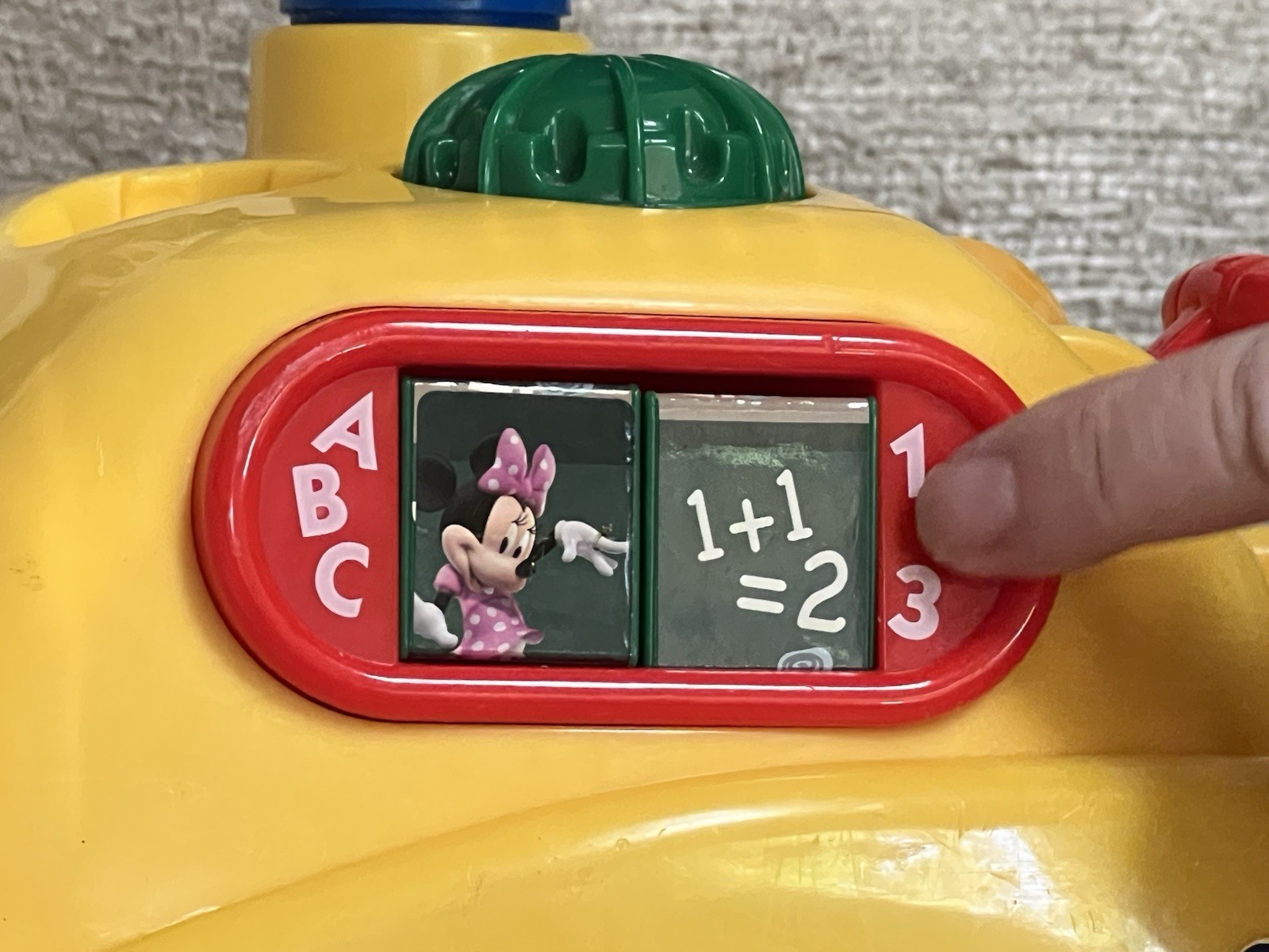 Vintage Kiddie land Disney Mickey Mouse Activity Bus Ride On Or Walker