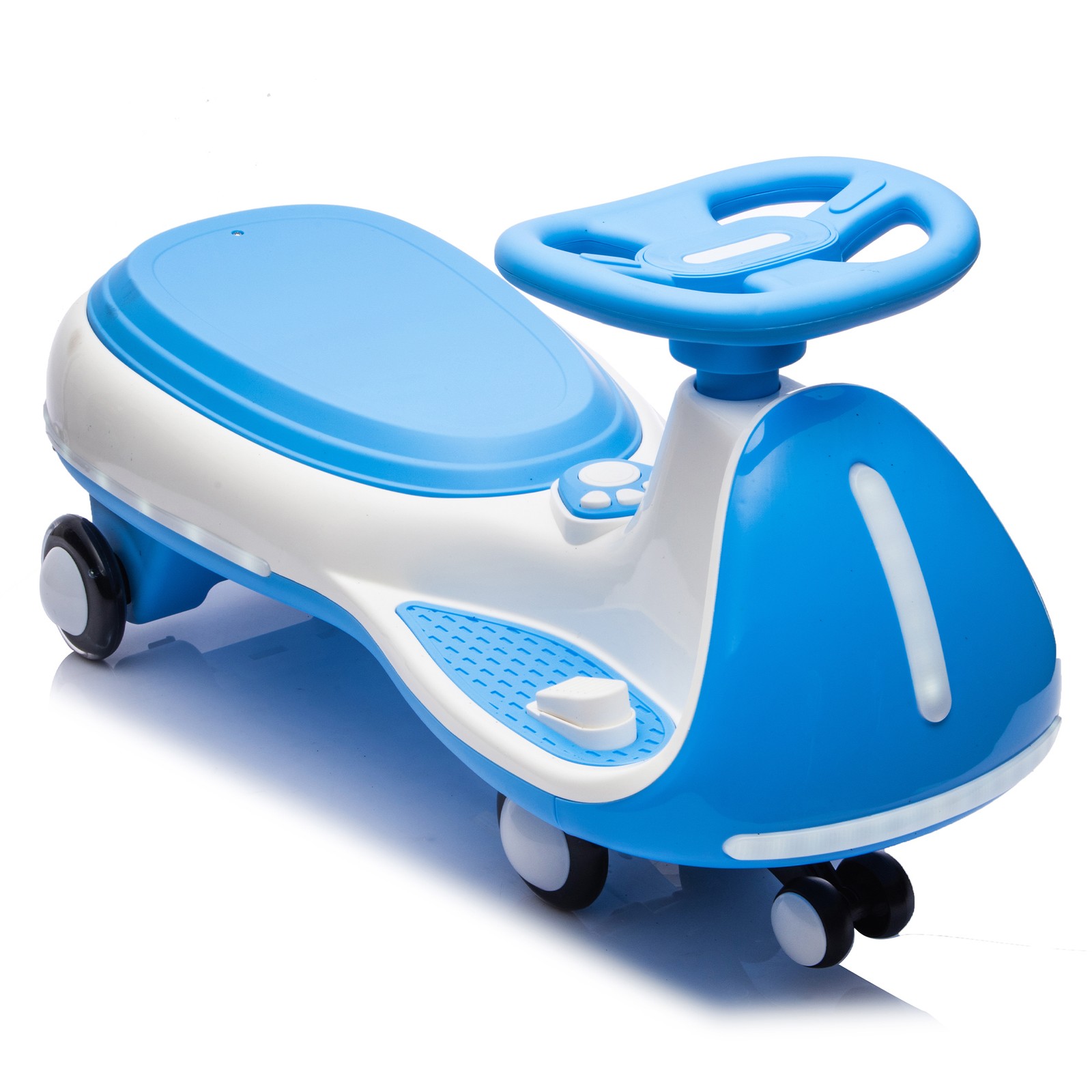 2in1 12V Kids ride on Electric Wiggle Car 5MPH Max Speed Bluetooth Music – Blue