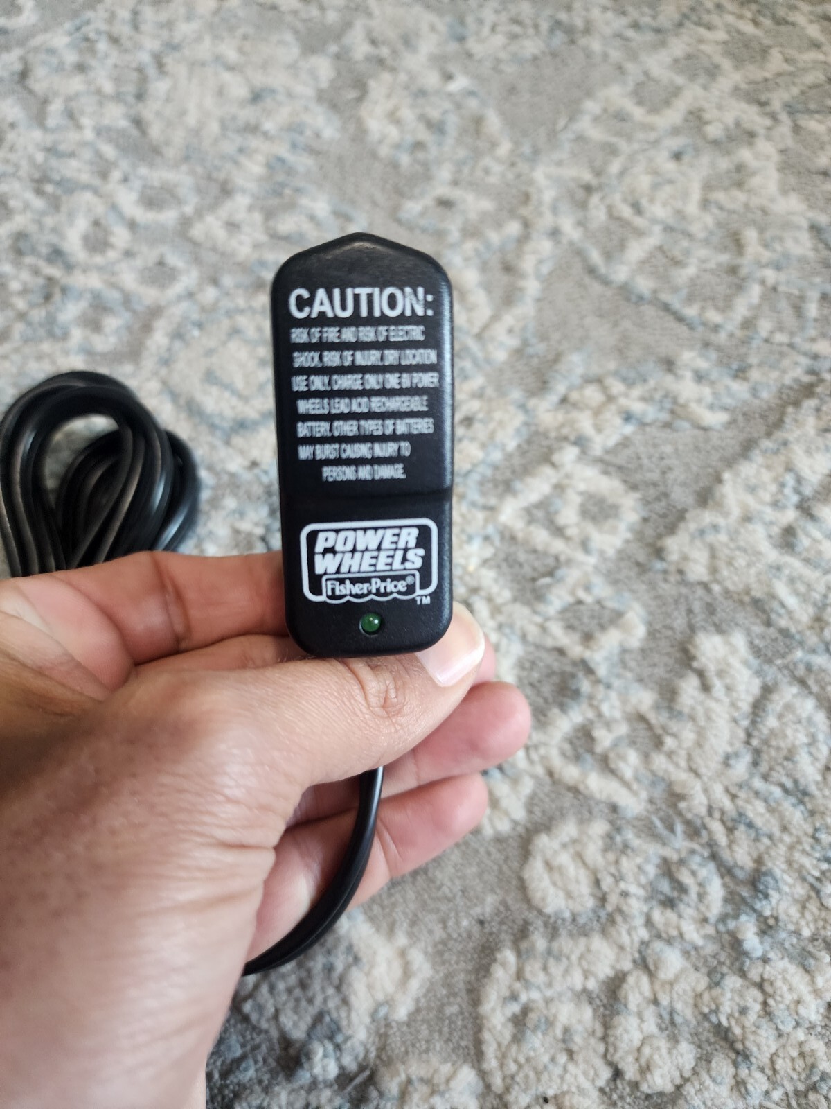 Power Wheels 6V Battery Charger Plug Power supply OEM Charging Cable 00801-1483