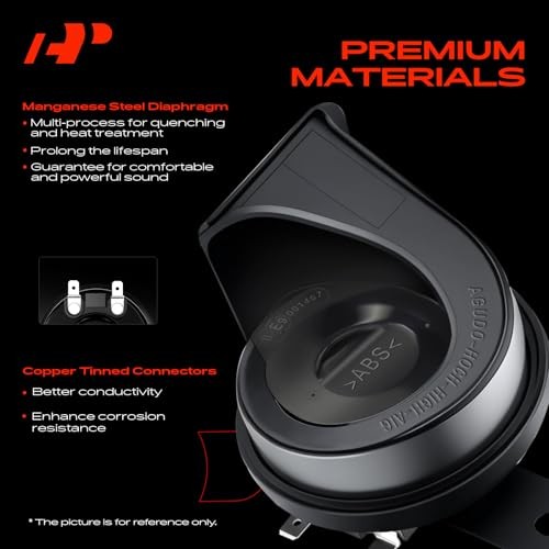 Dual Snail Horn High Low Universal Electric Horns 12V 110dB Compatible Most Car