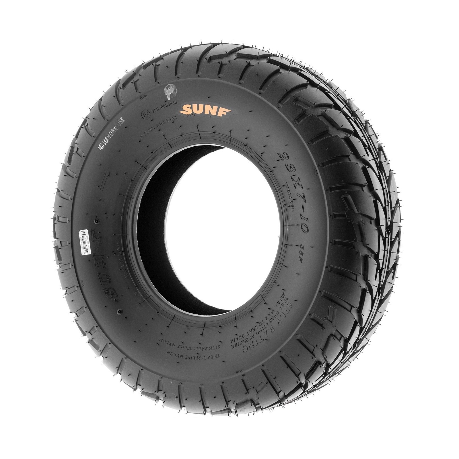 SunF A021 TT Sport ATV UTV Dirt Track & Flat Track Tire 23×7-10, 6 PR, Tubeless