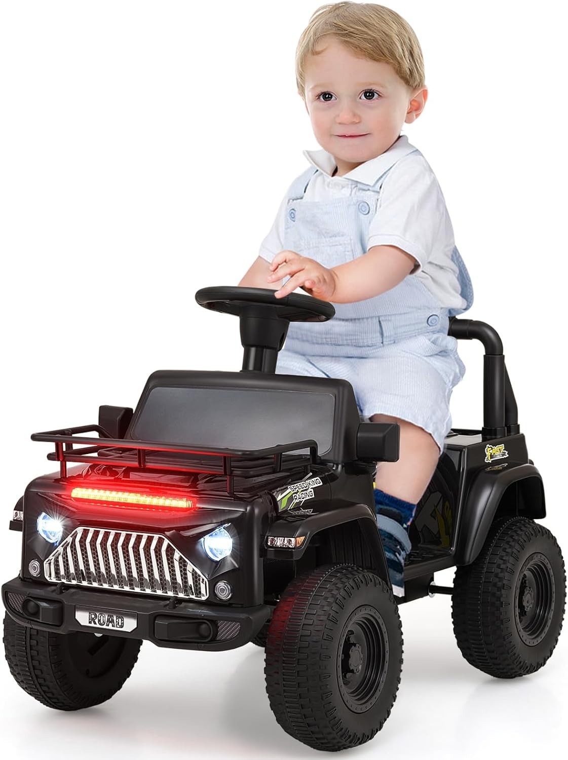 Carro Electrico Para Niños De 3 A 5 Años Montar Manejar Y Jugar Con Luces NUEVO