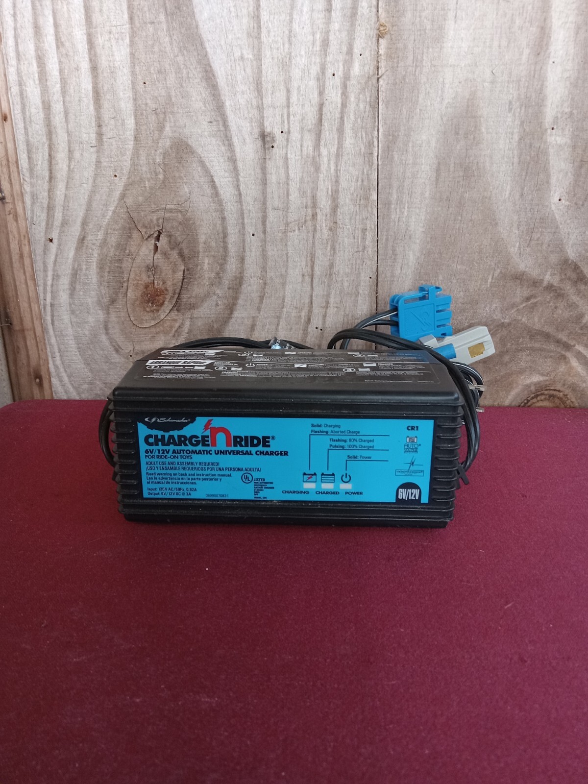 Schumacher ChargeNRide 6v/12v Automatic Universal Charger For Ride On Toys