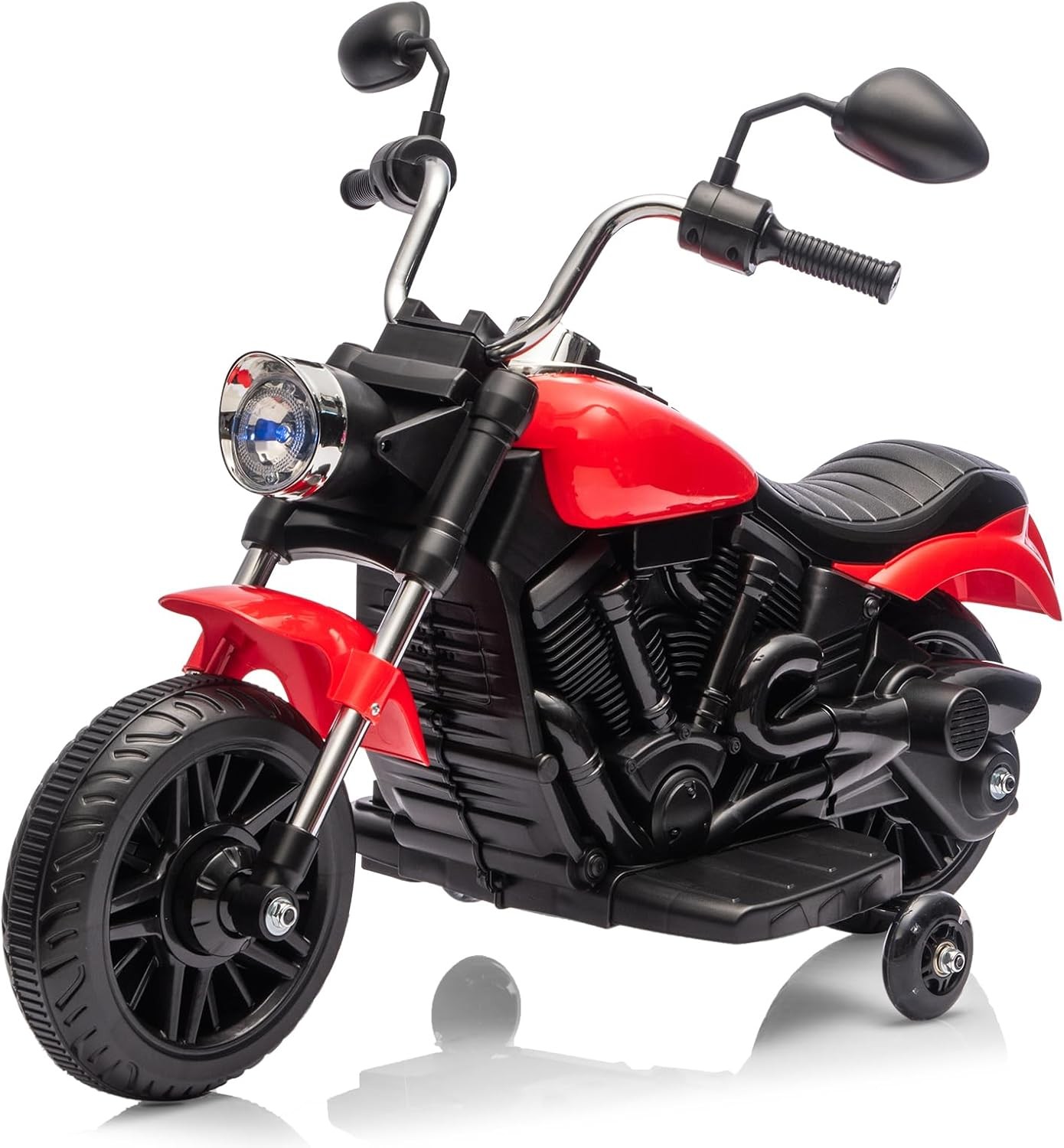 Kids Motorcycle,12V Electric Motorcycle,Ride On Motorcycle w/Training Wheels