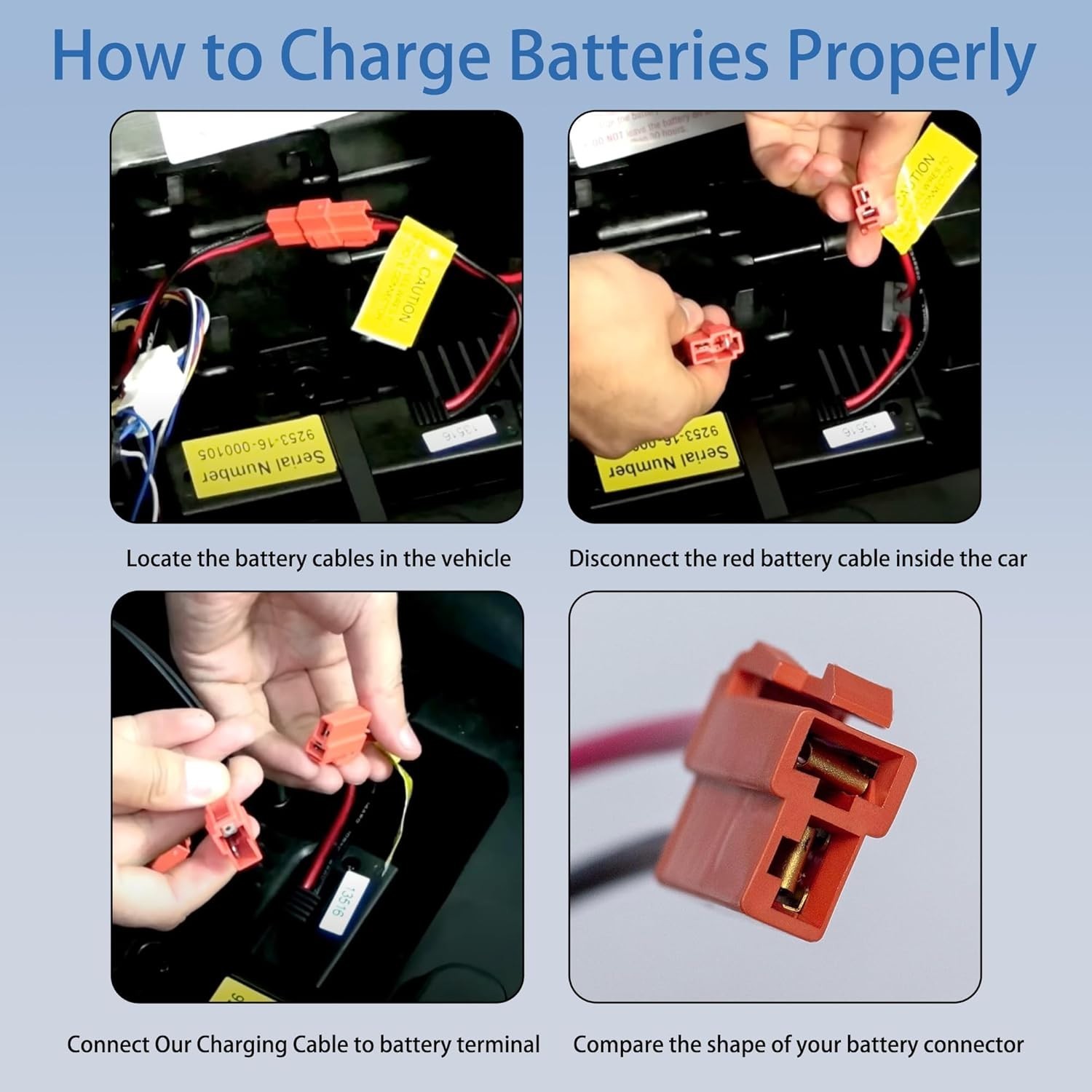 12V Ride-On Toy Battery Charger for BMX X6, GMC, ATV, Power Wheels & More